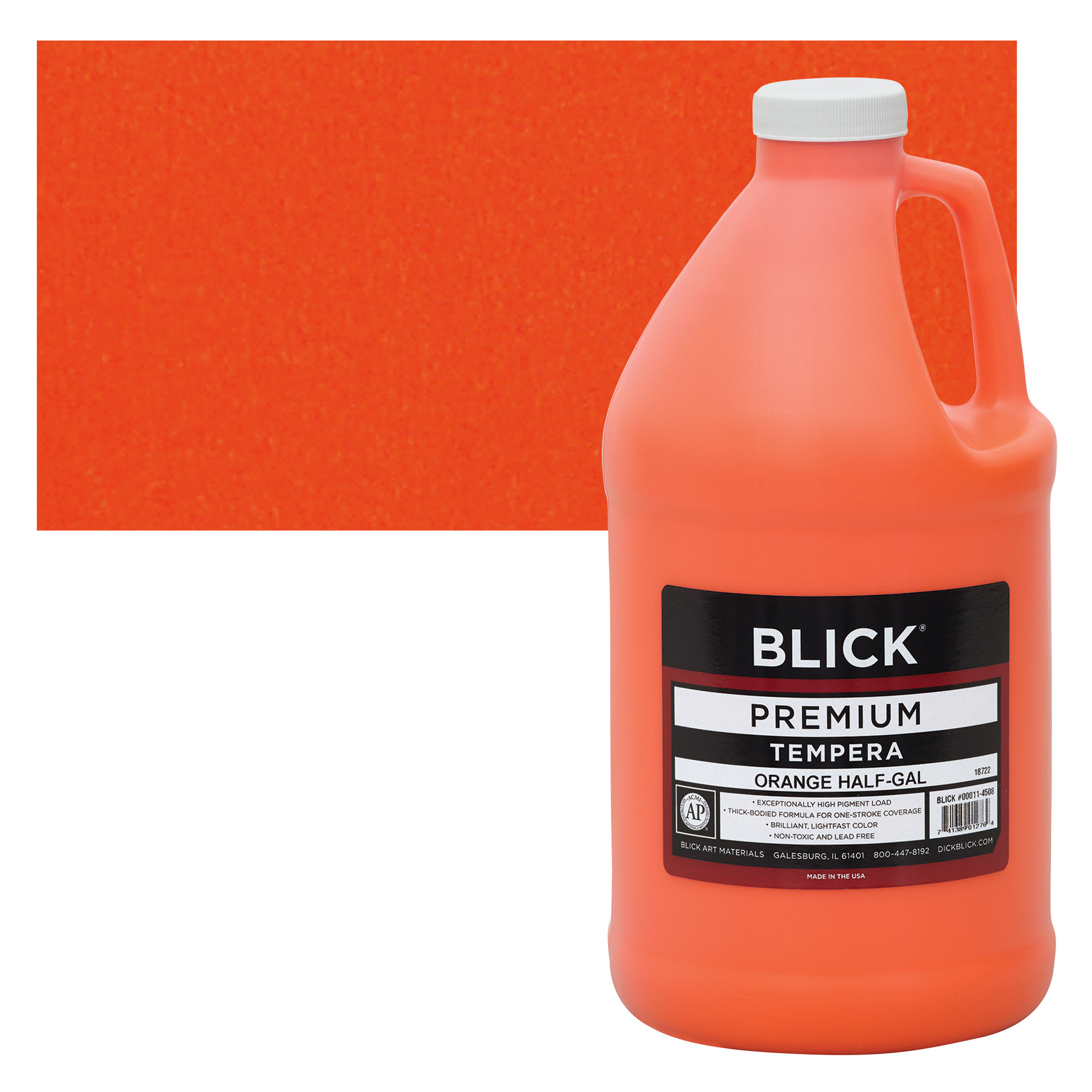 Blick Premium Grade Tempera - Orange, Half Gallon