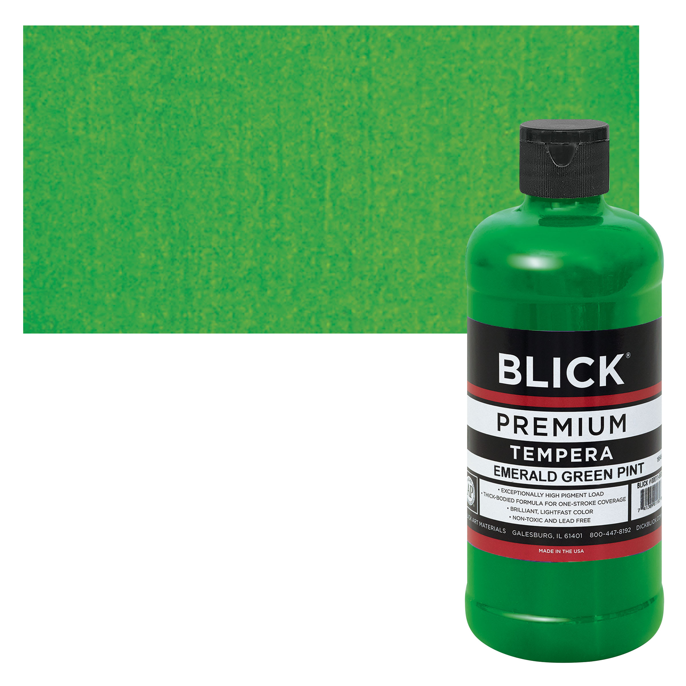 Blick Premium Grade Tempera - Emerald Green, Pint