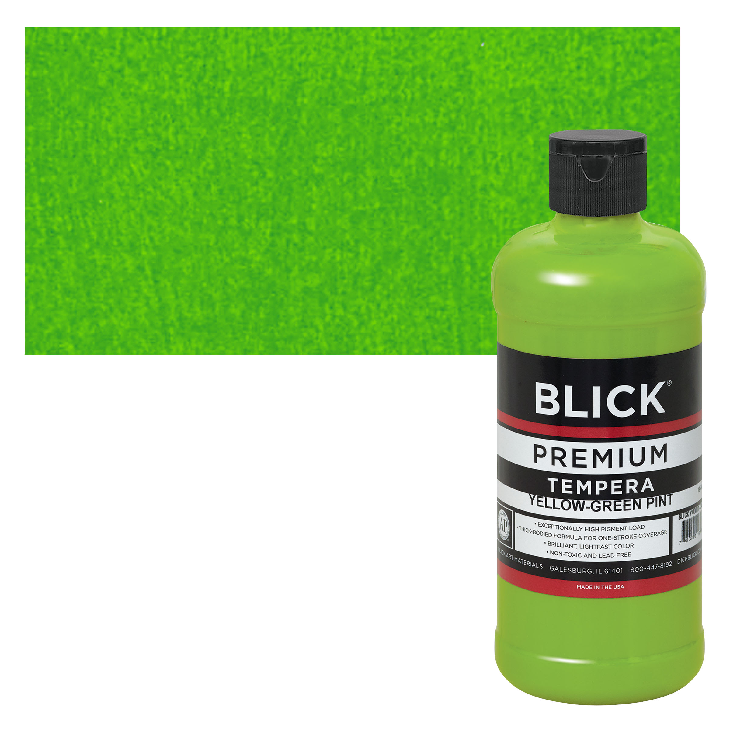 Blick Premium Grade Tempera - Yellow-Green, Pint