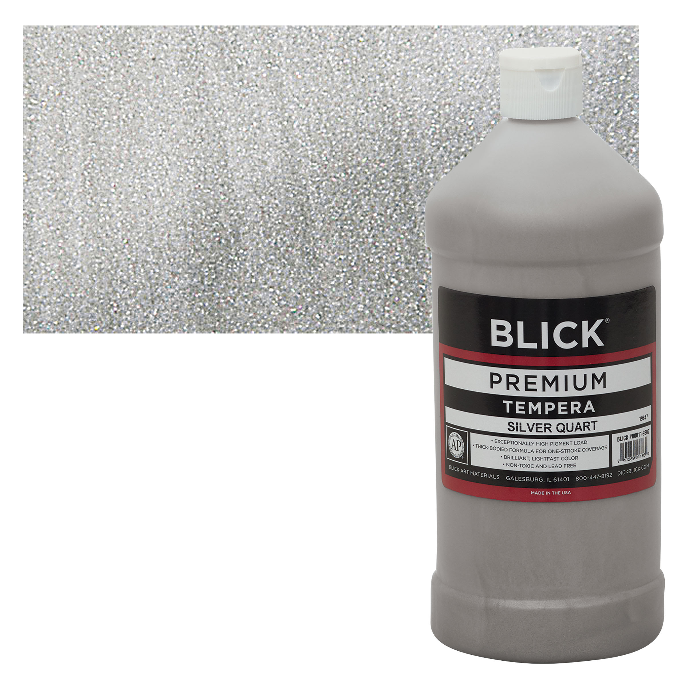 Blick Premium Grade Tempera - Silver, Quart