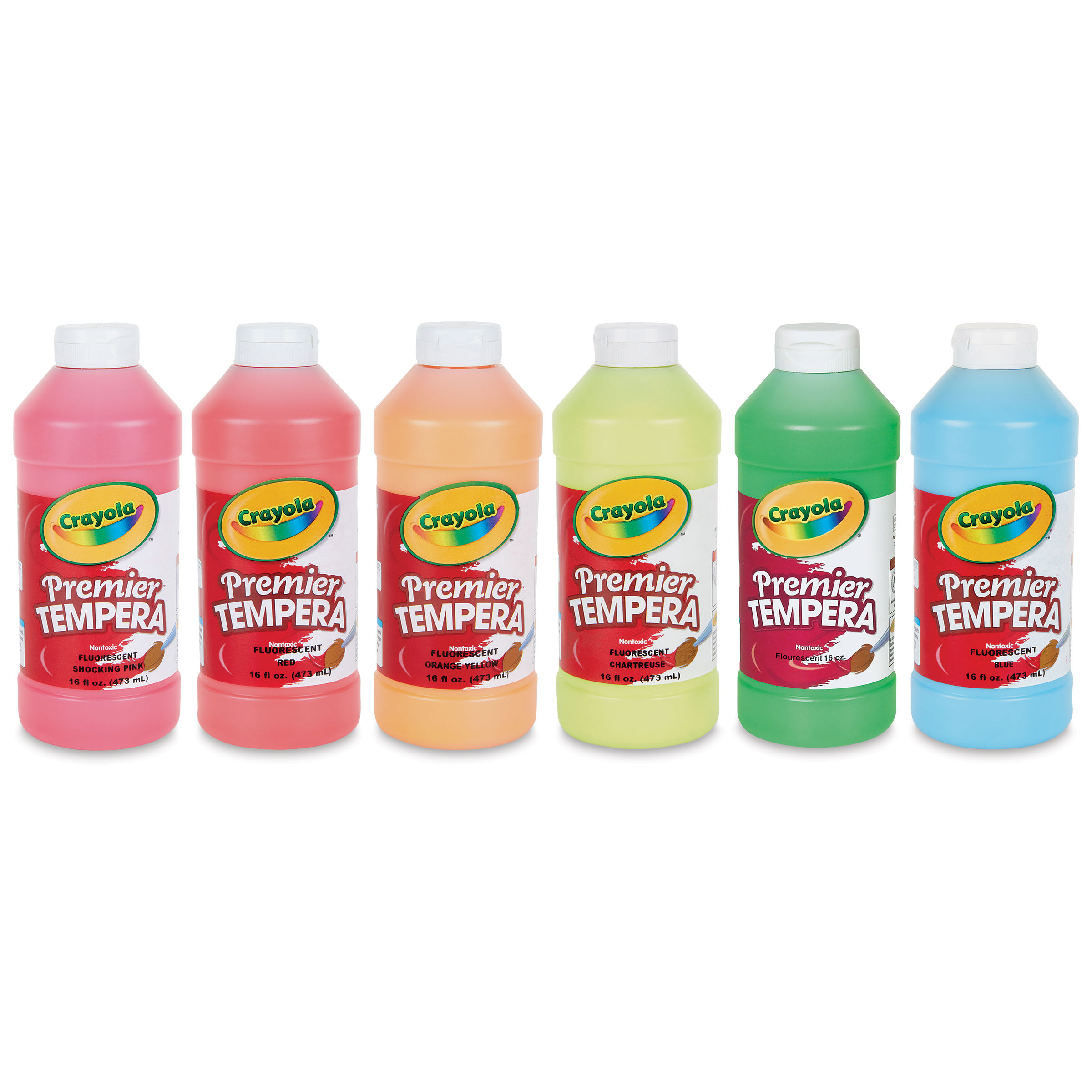 Crayola Premier Tempera - Fluorescent Set of 6