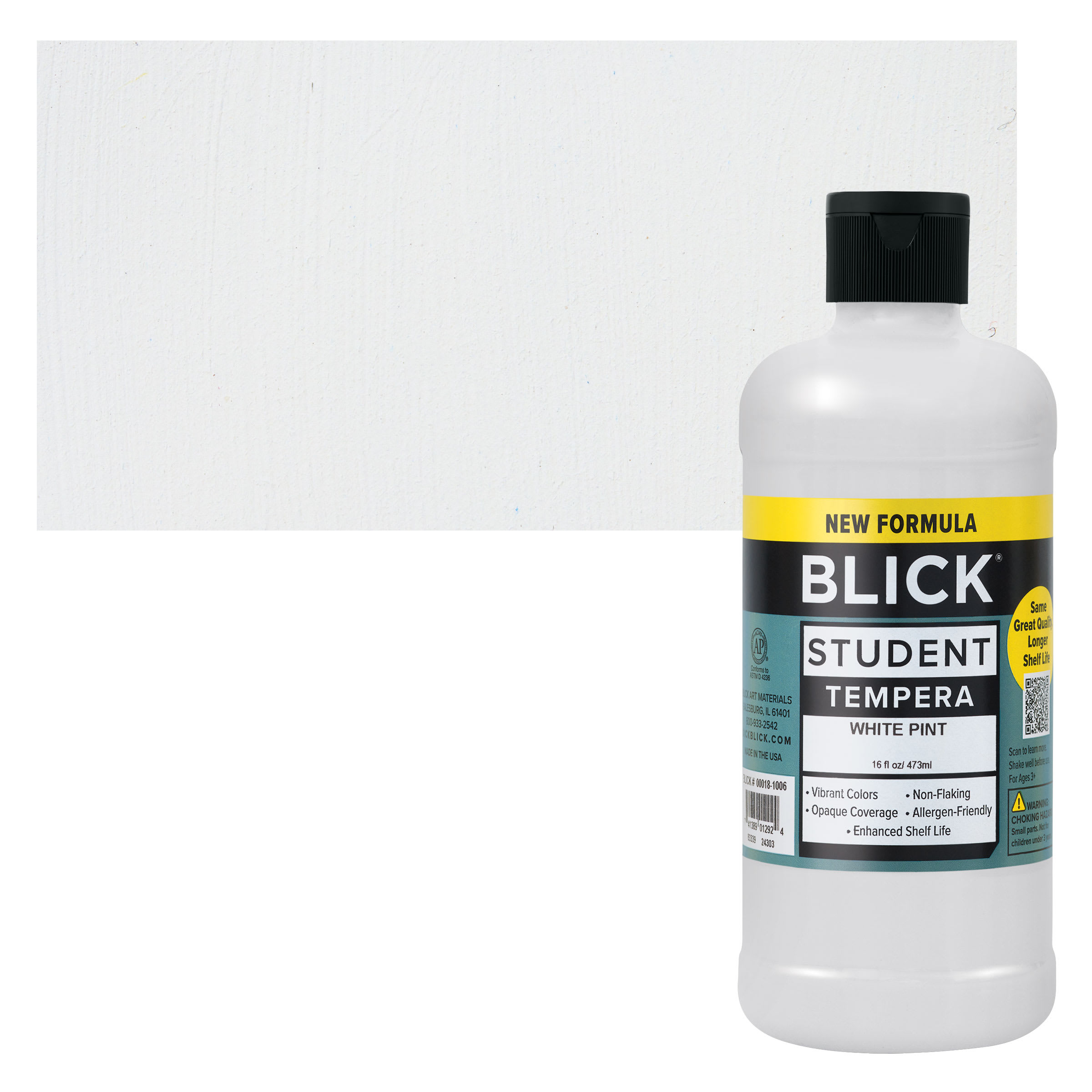 Blick Student Tempera Paint -  White, 16 oz bottle