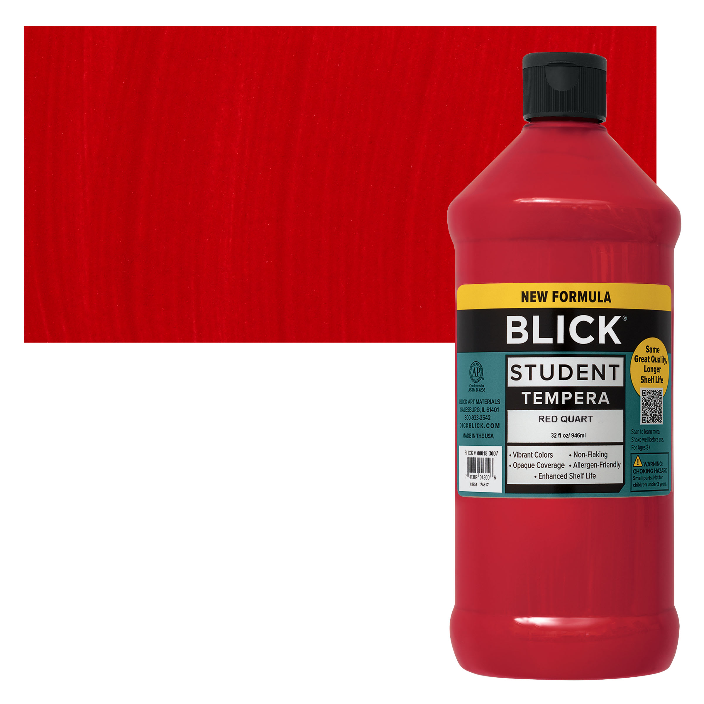 Blick Student Tempera Paint - Red, 32 oz bottle