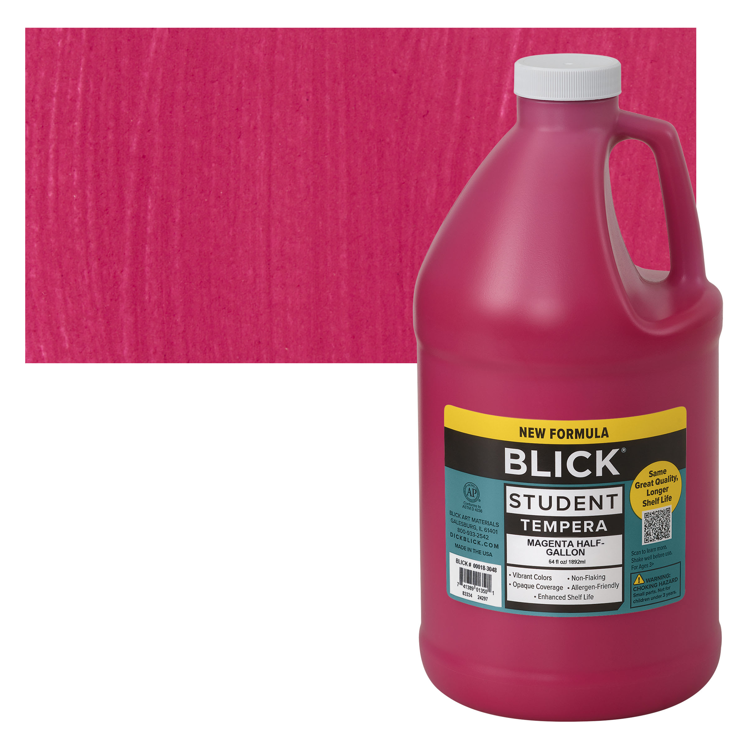 Blick Student Tempera Paint - Magenta, 64 oz bottle