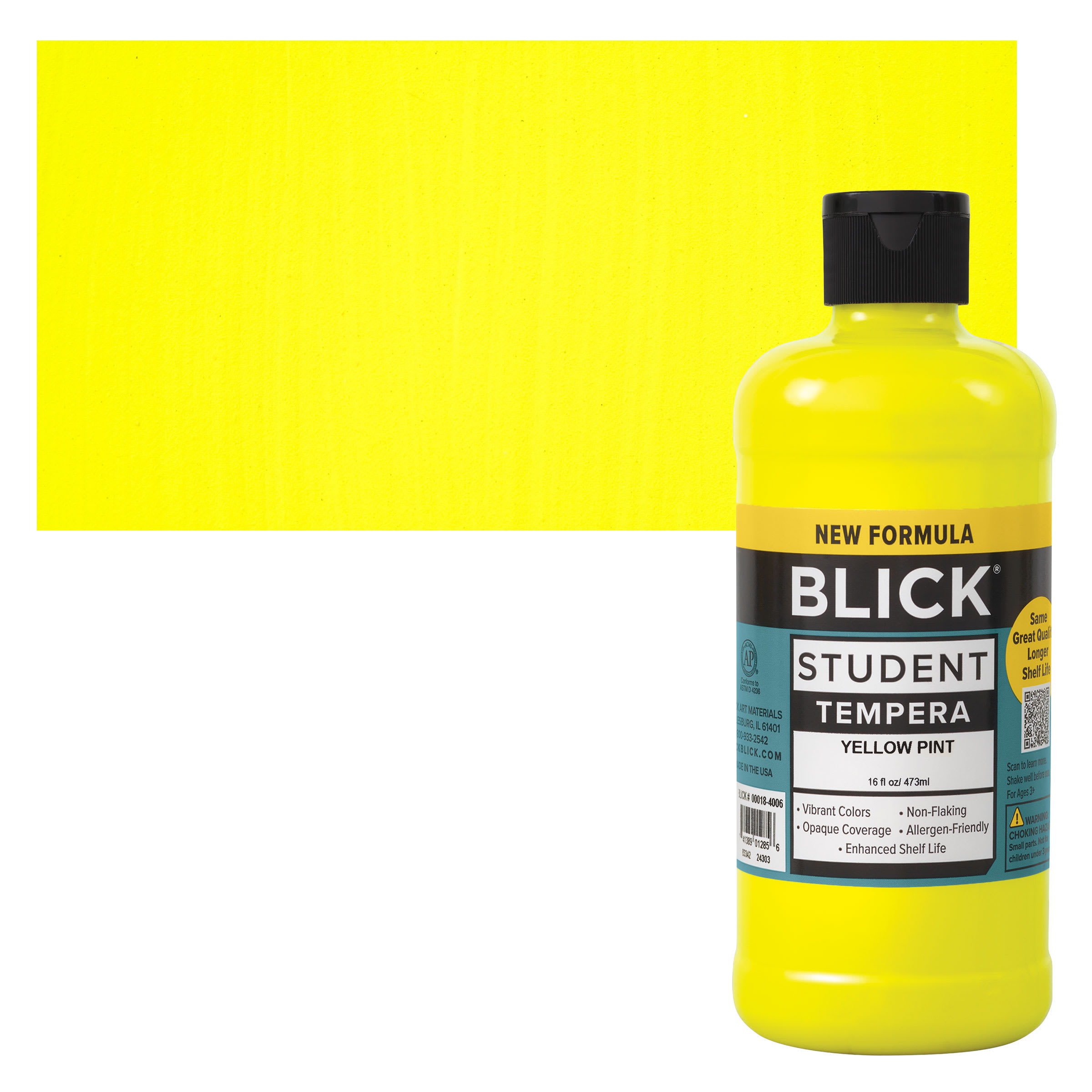 Blick Student Tempera Paint - Yellow, 16 oz bottle
