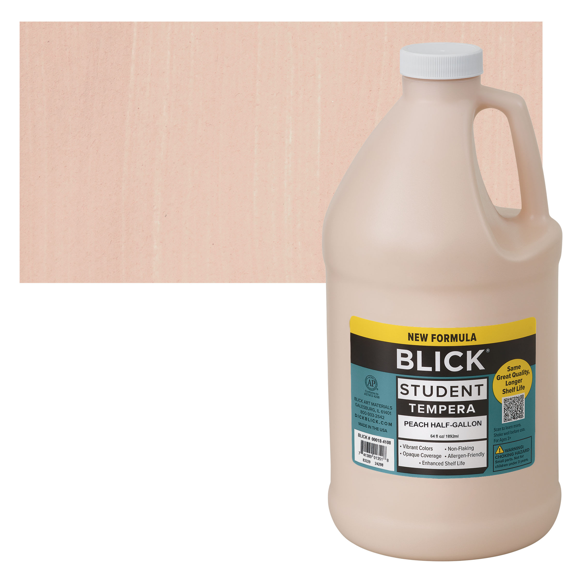 Blick Student Tempera Paint - Peach, 64 oz bottle