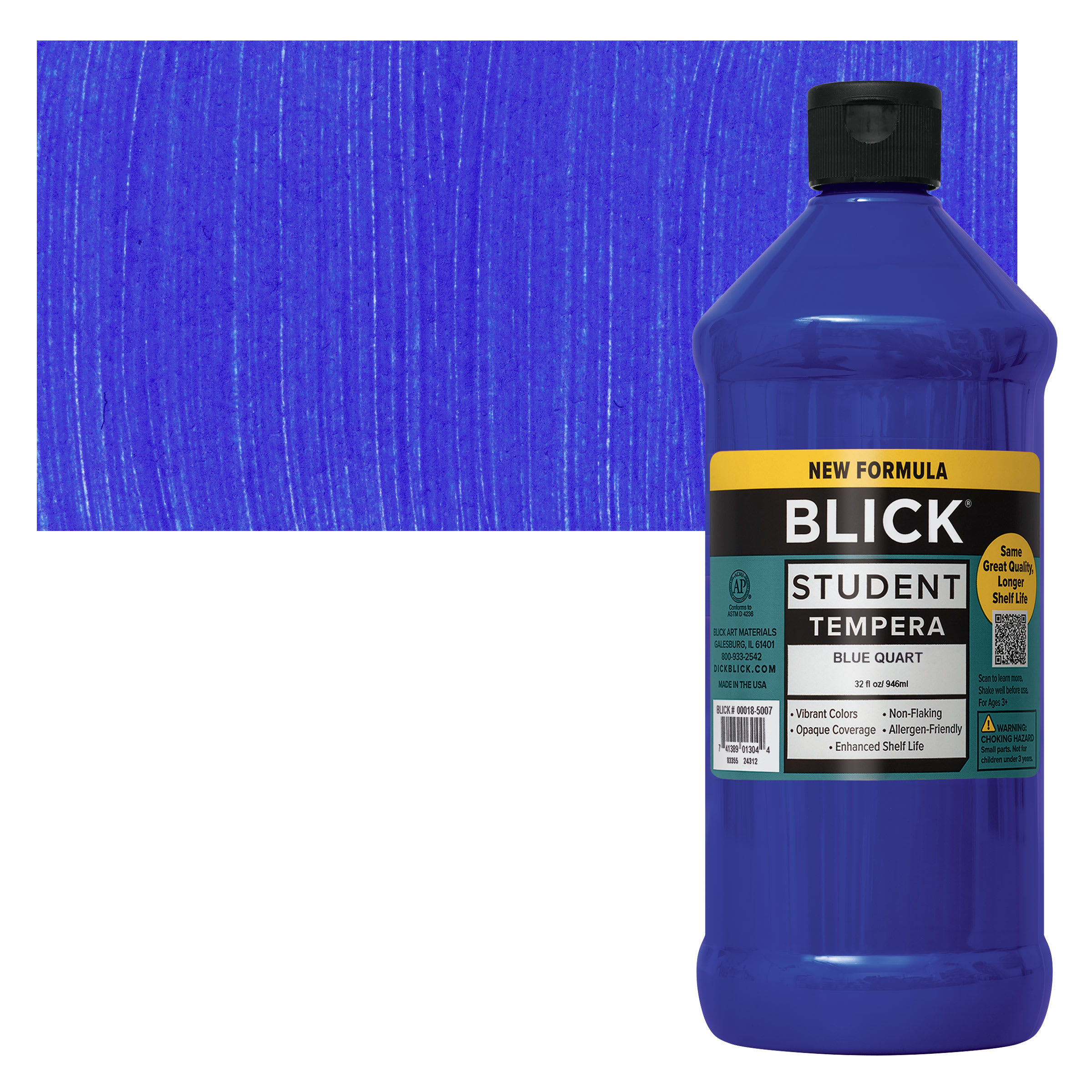 Blick Student Tempera Paint - Blue, 32 oz bottle