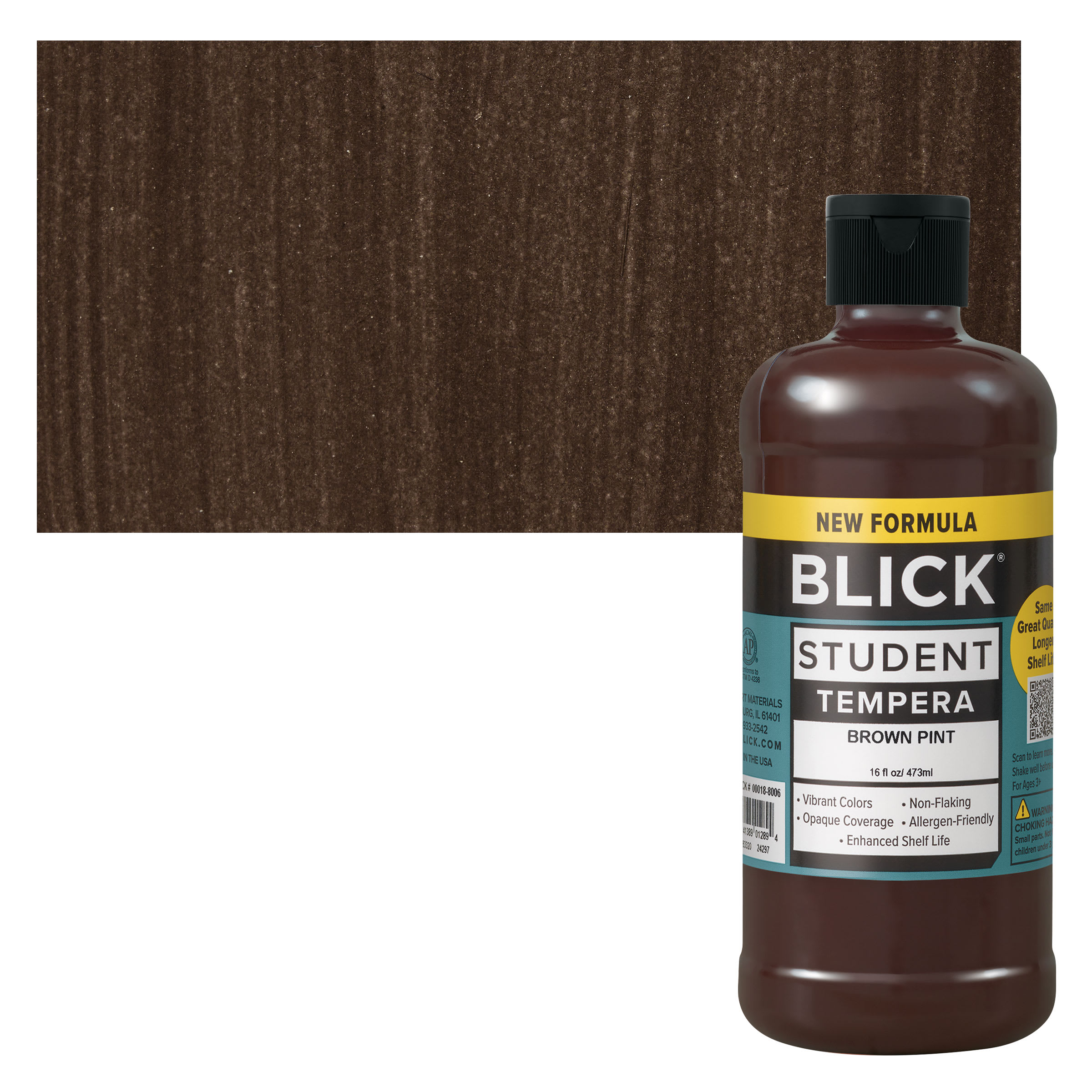 Blick Student Tempera Paint - Brown, 16 oz bottle