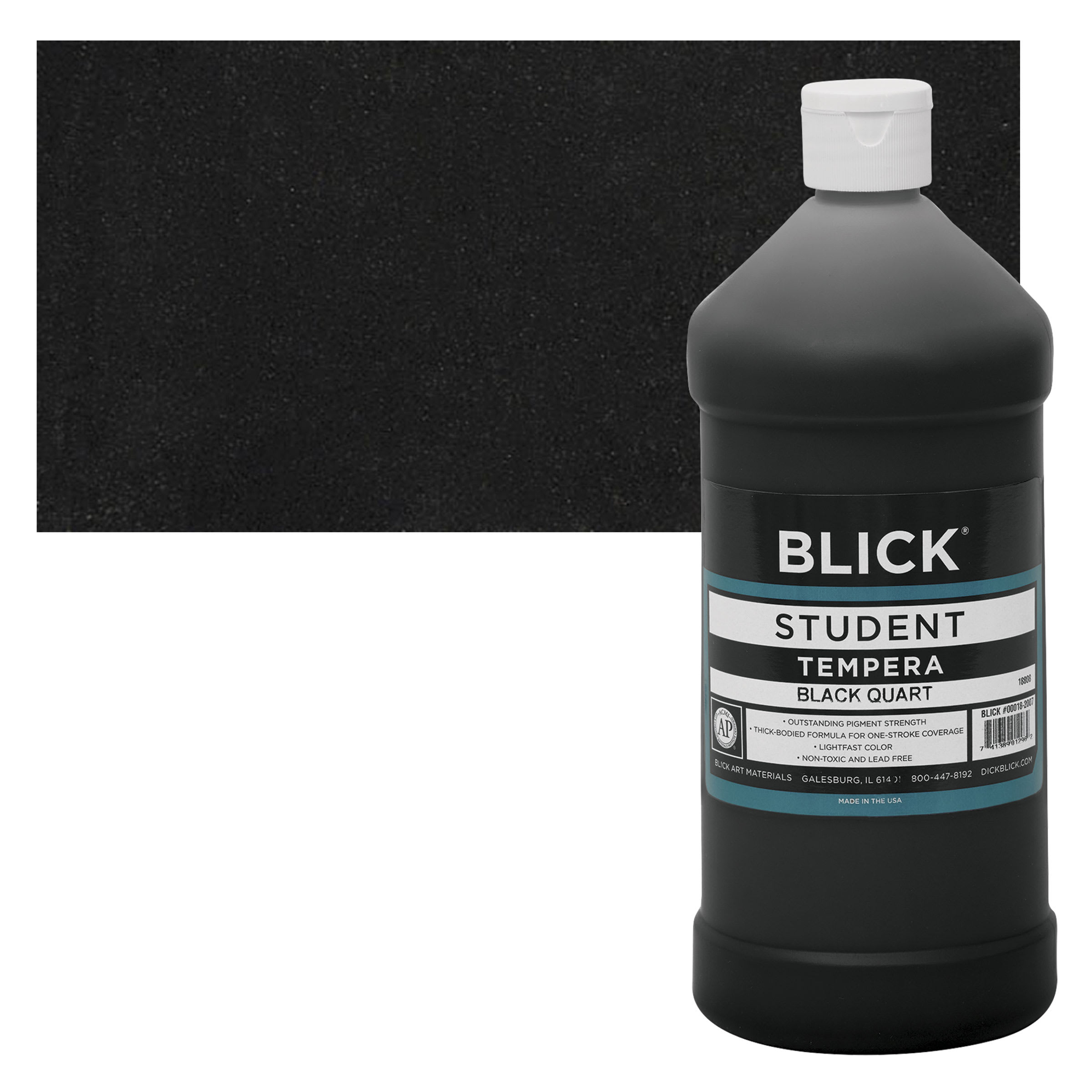 Blick Original Formula Student Tempera Paint - Black, 32 oz