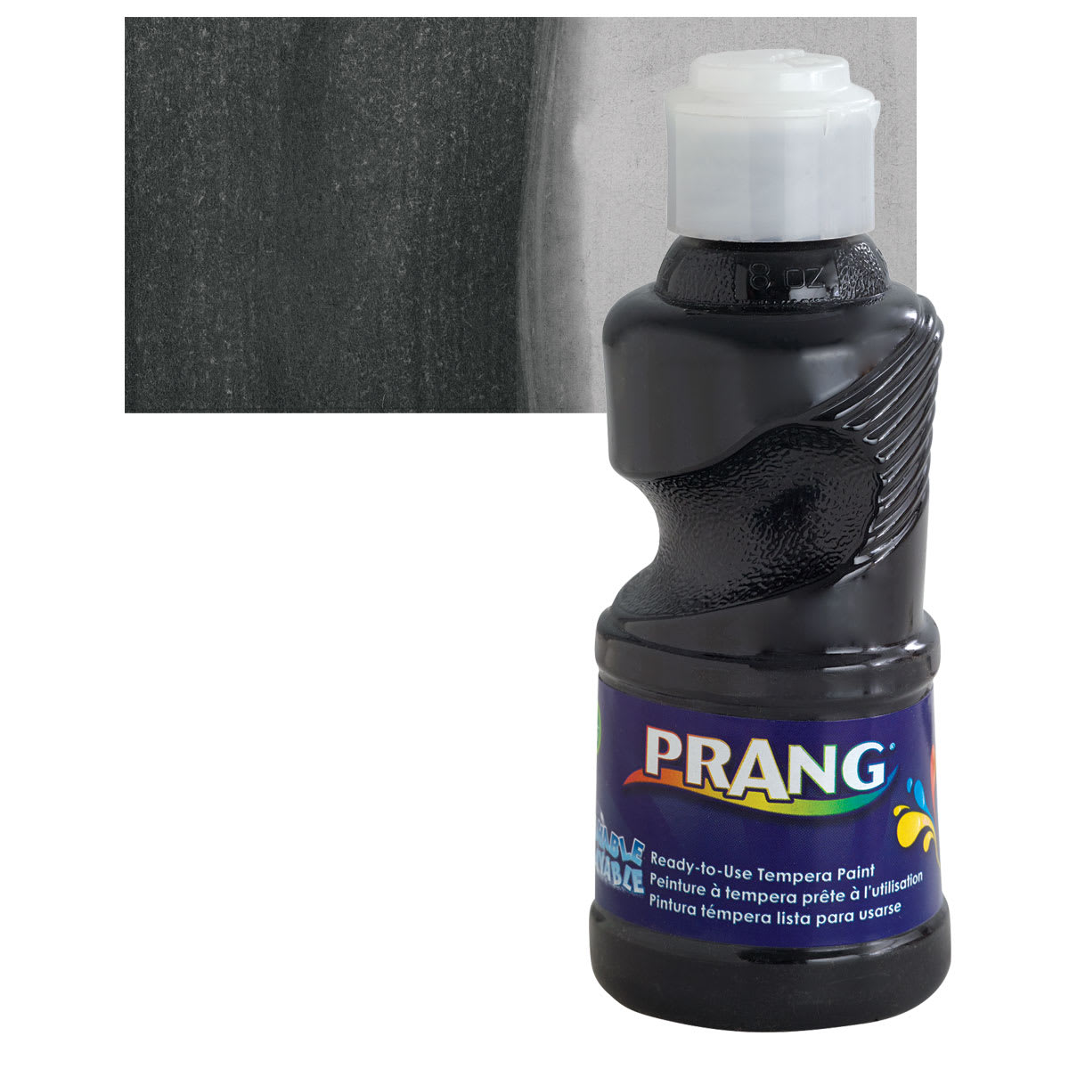 Prang Ready-To-Use Washable Tempera Paints - Black, 8 oz
