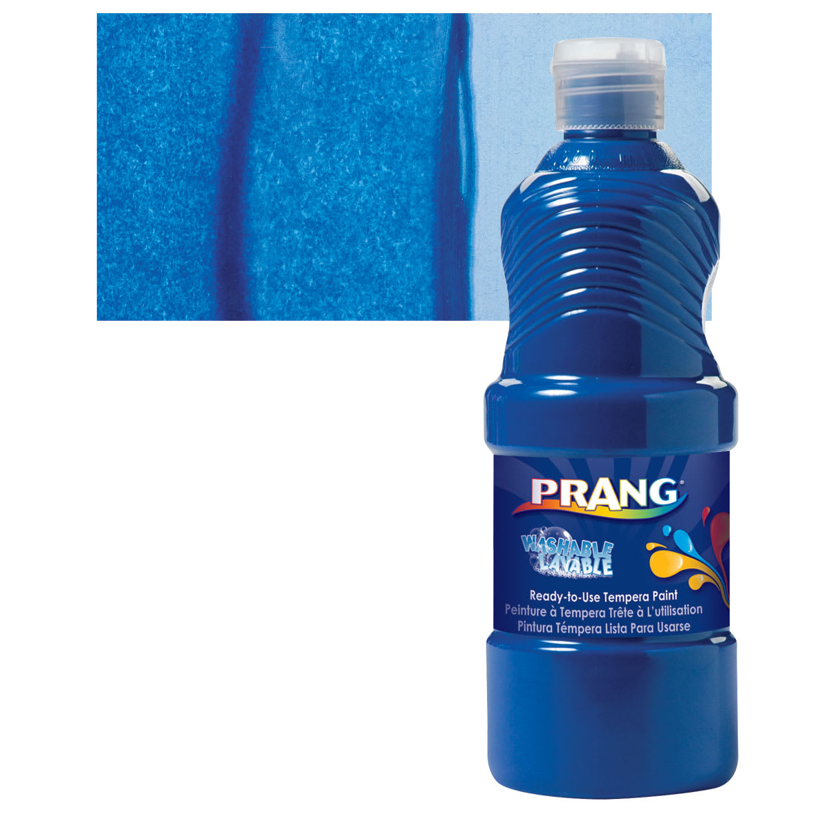 Prang Ready-To-Use Washable Tempera Paint - Blue, 16 oz bottle
