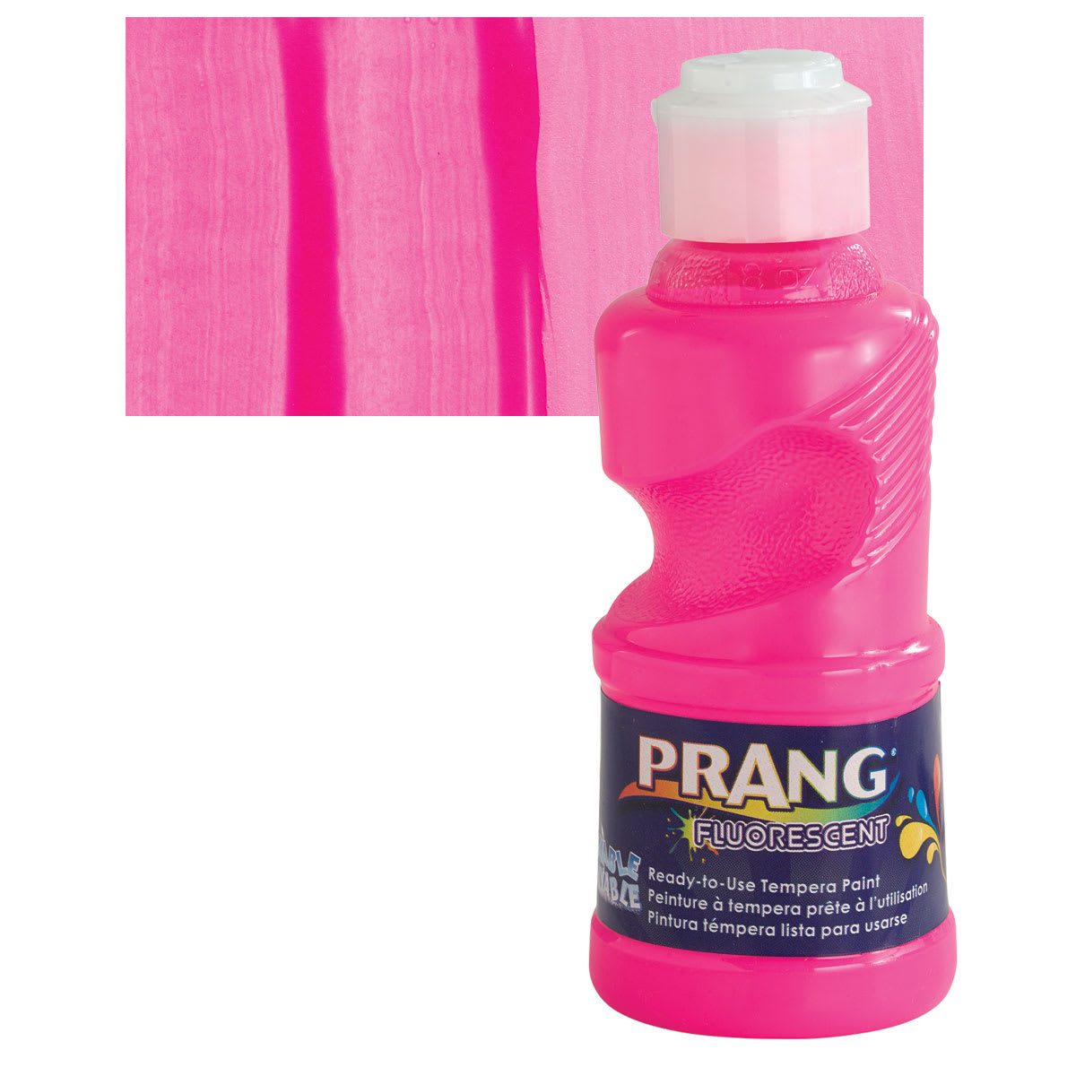Prang Ready-To-Use Washable Tempera Paints - Fluorescent Pink, 8 oz