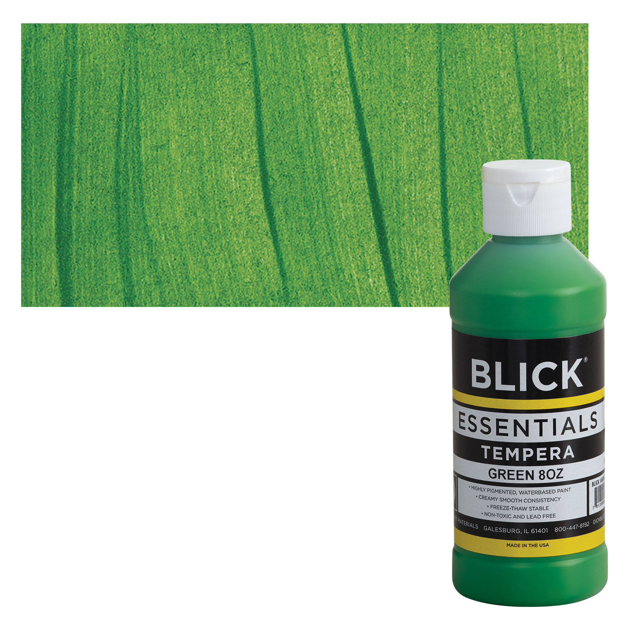Blick Essentials Tempera - Green, 8 oz bottle
