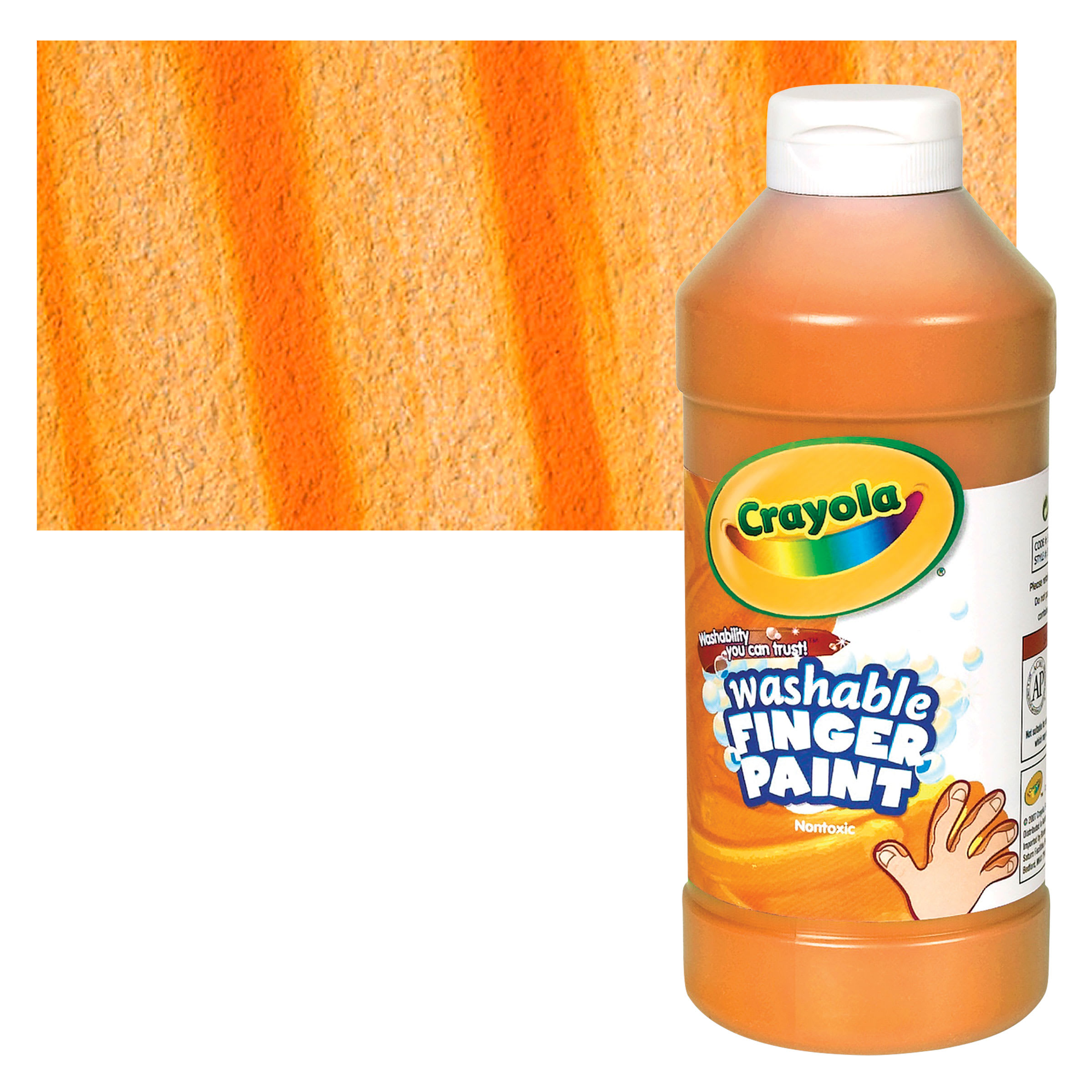 Crayola 16-oz. Washable Finger Paint, Orange, Plastic | Quill