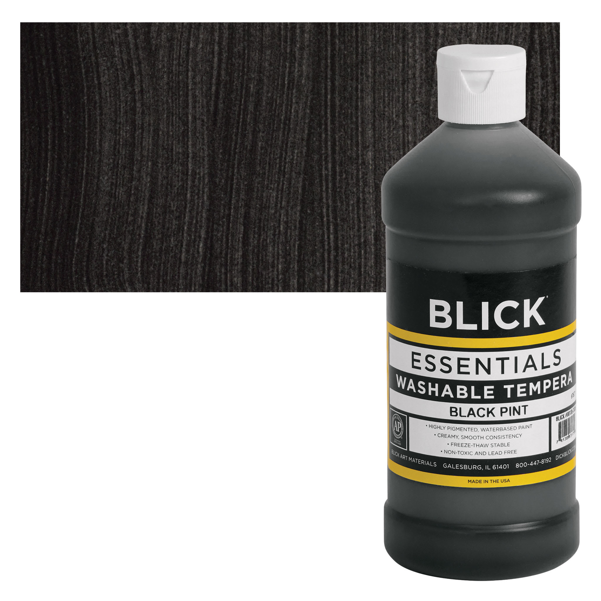 Blick Washable Tempera Paint - Black, 16 oz