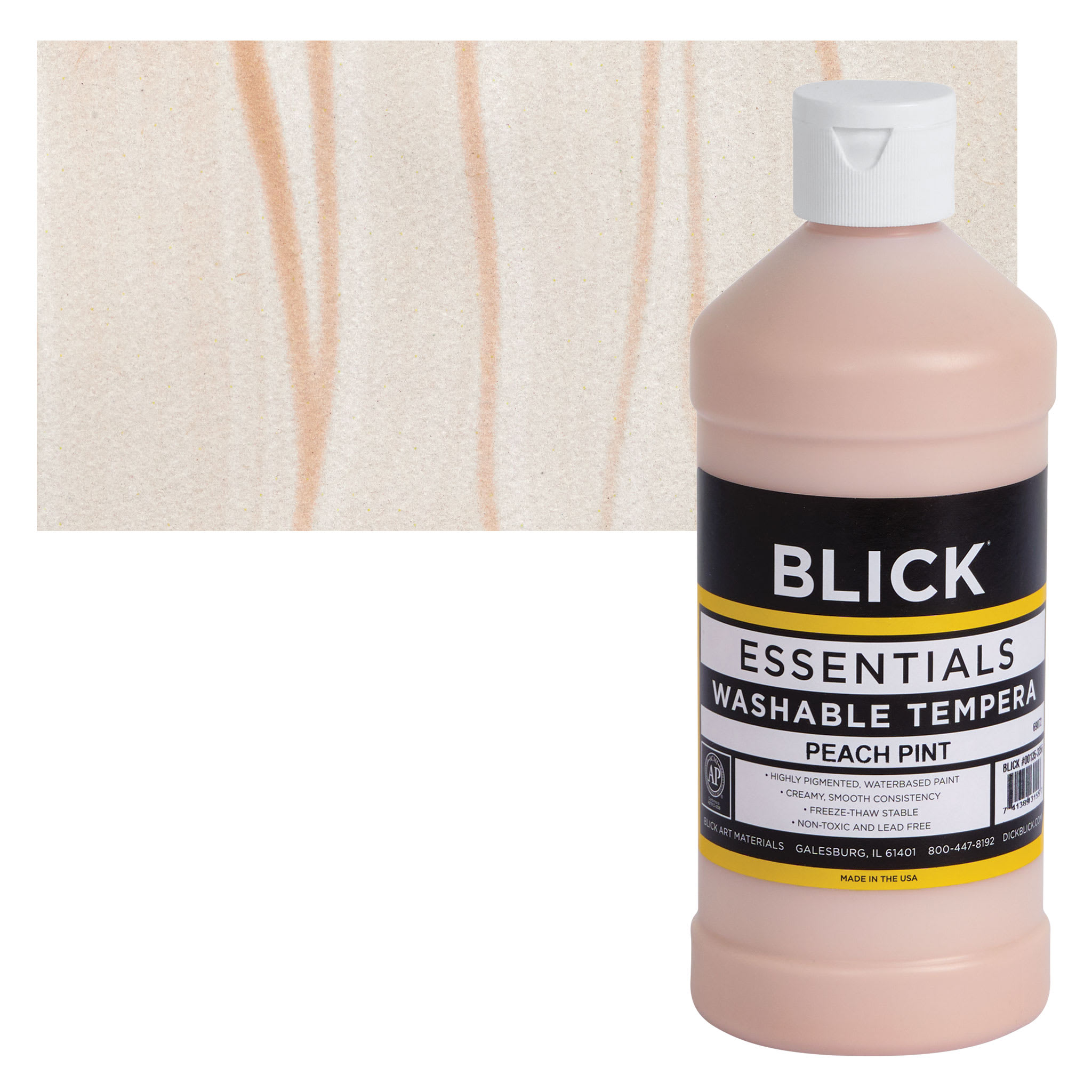 Blick Washable Tempera Paint - Peach, 16 oz