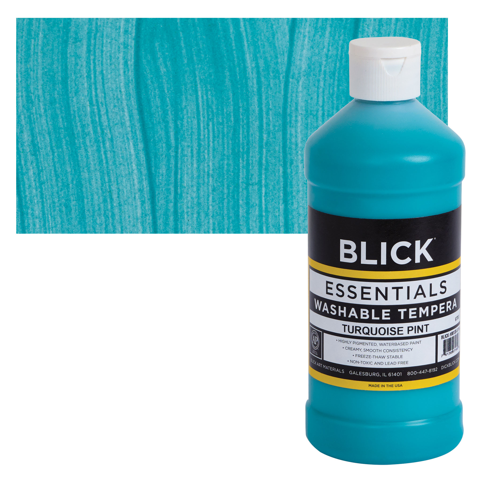Blick Washable Tempera Paint - Turquoise, 16 oz