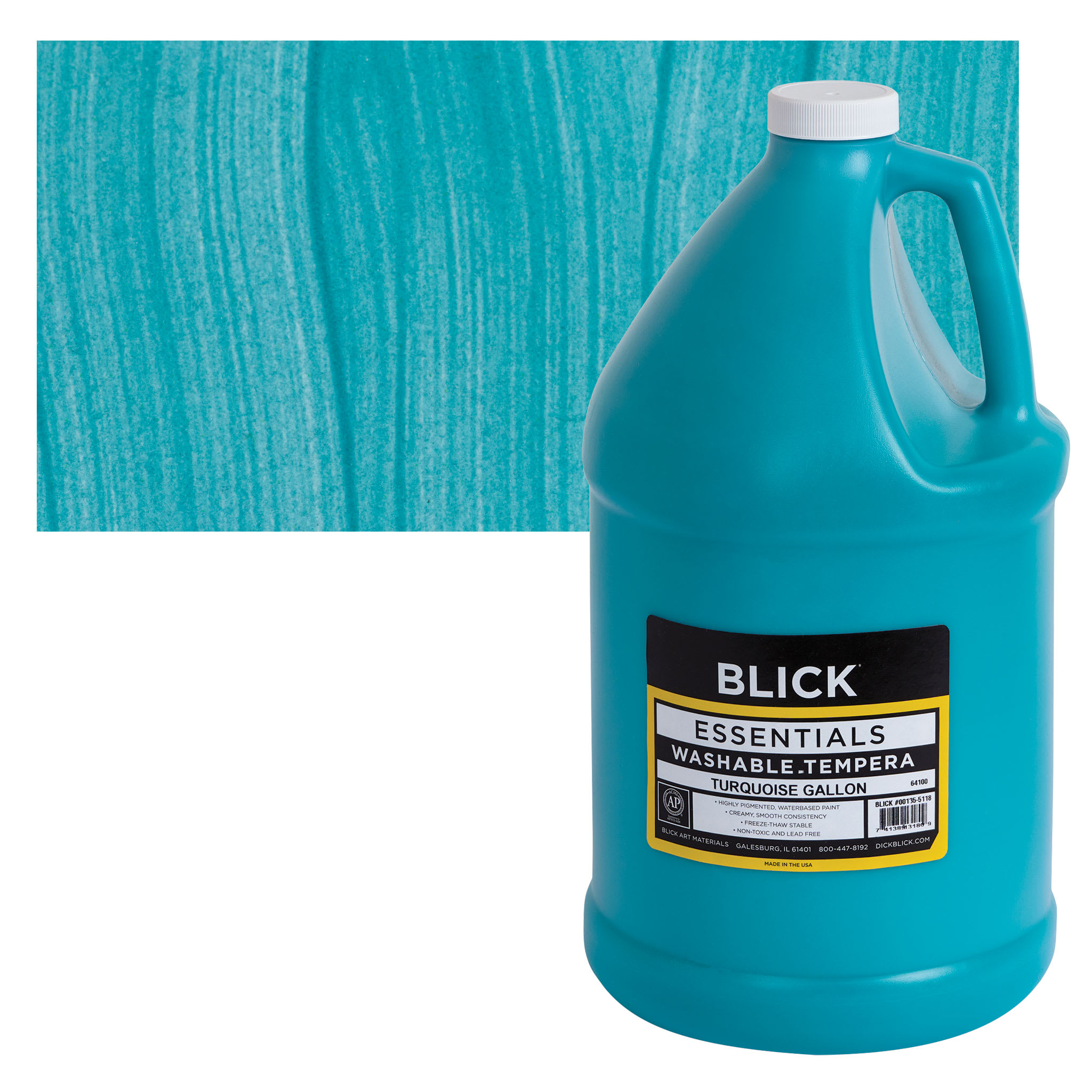 Blick Washable Tempera Paint - Turquoise, Gallon