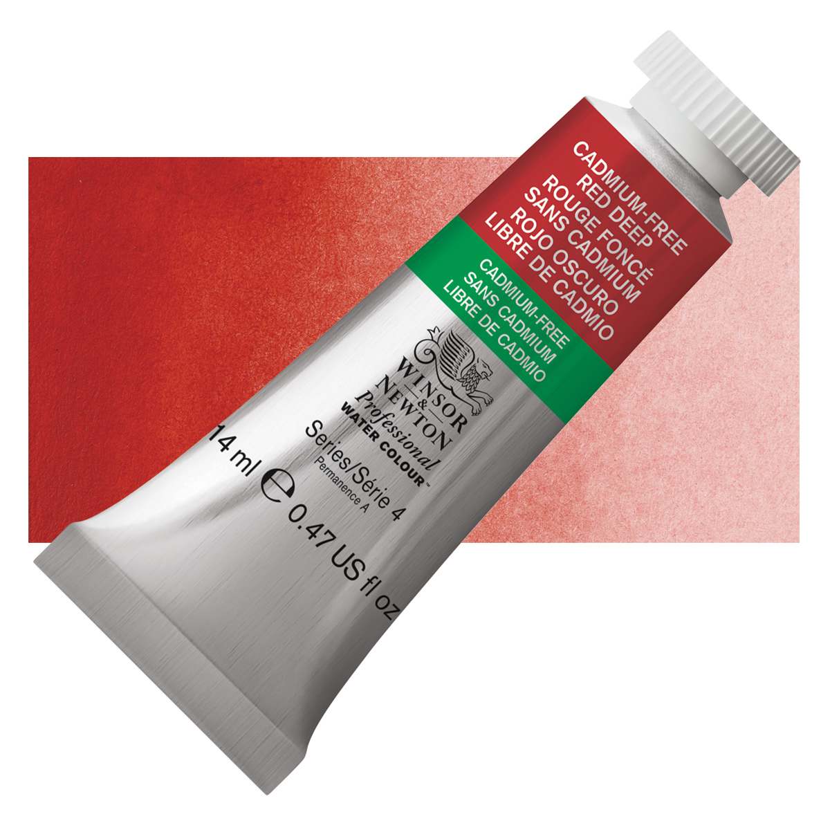 Winsor & Newton Professional Watercolor - Cadmium-Free Red Deep, 14 ml tube