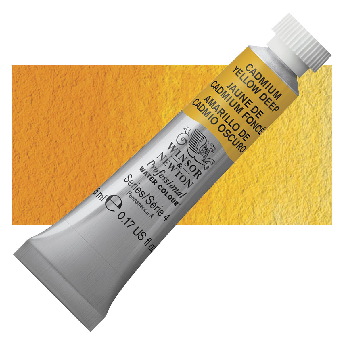Winsor & Newton Professional Watercolor - Cadmium Yellow Deep, 5 ml Tube
