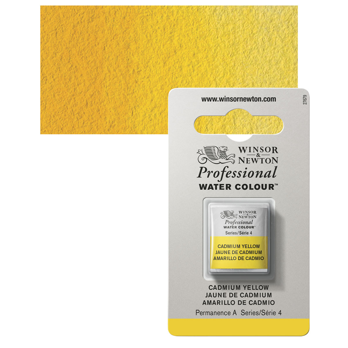 Winsor & Newton Professional Watercolor - Cadmium Yellow, Half Pan