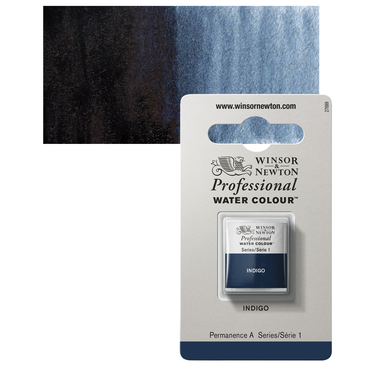 Winsor & Newton Professional Watercolor - Indigo, Half Pan