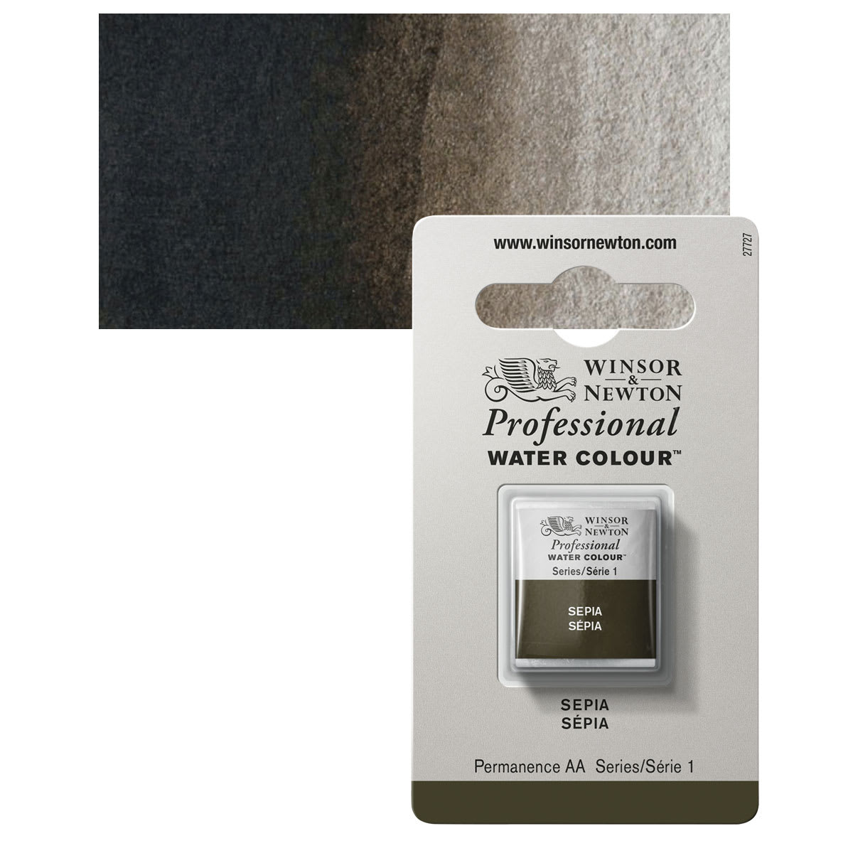 Winsor & Newton Professional Watercolor - Sepia, Half Pan