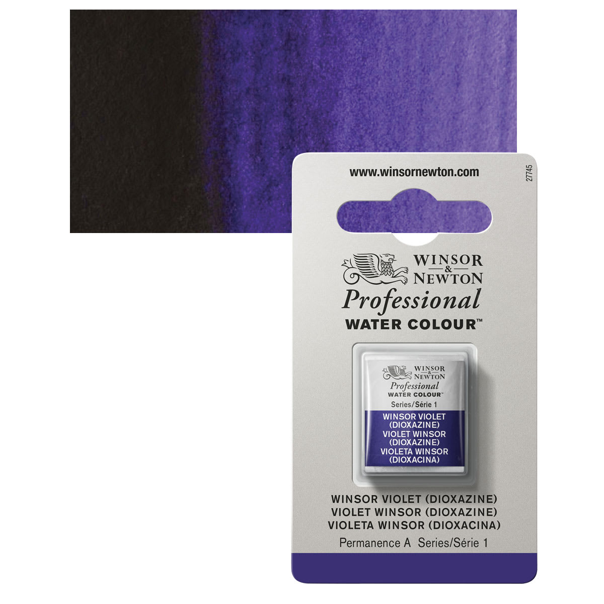 Winsor & Newton Professional Watercolor - Winsor Violet, Half Pan