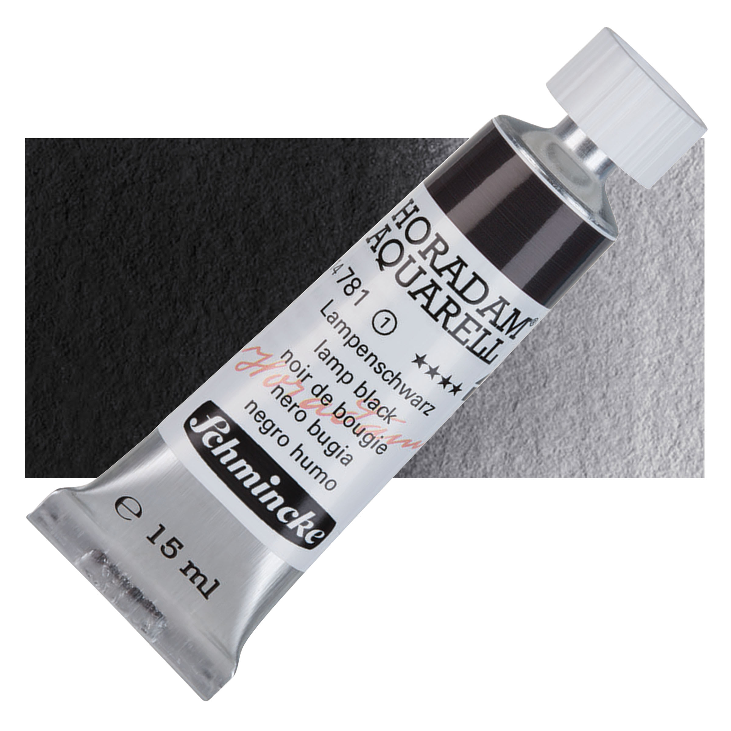 Schmincke Horadam Aquarell Watercolor - Lamp Black, 15 ml tube