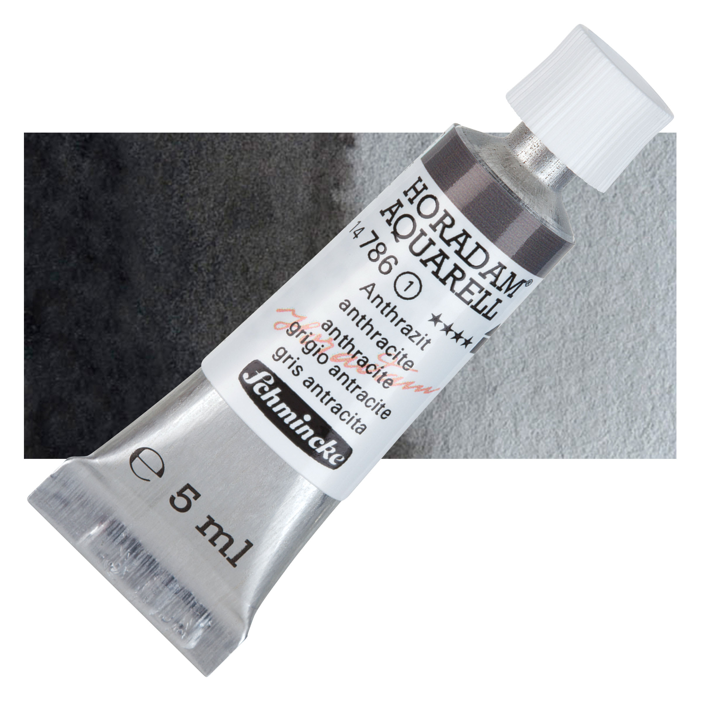 Schmincke Horadam Aquarell Artist Watercolor - Anthracite, 5 ml tube