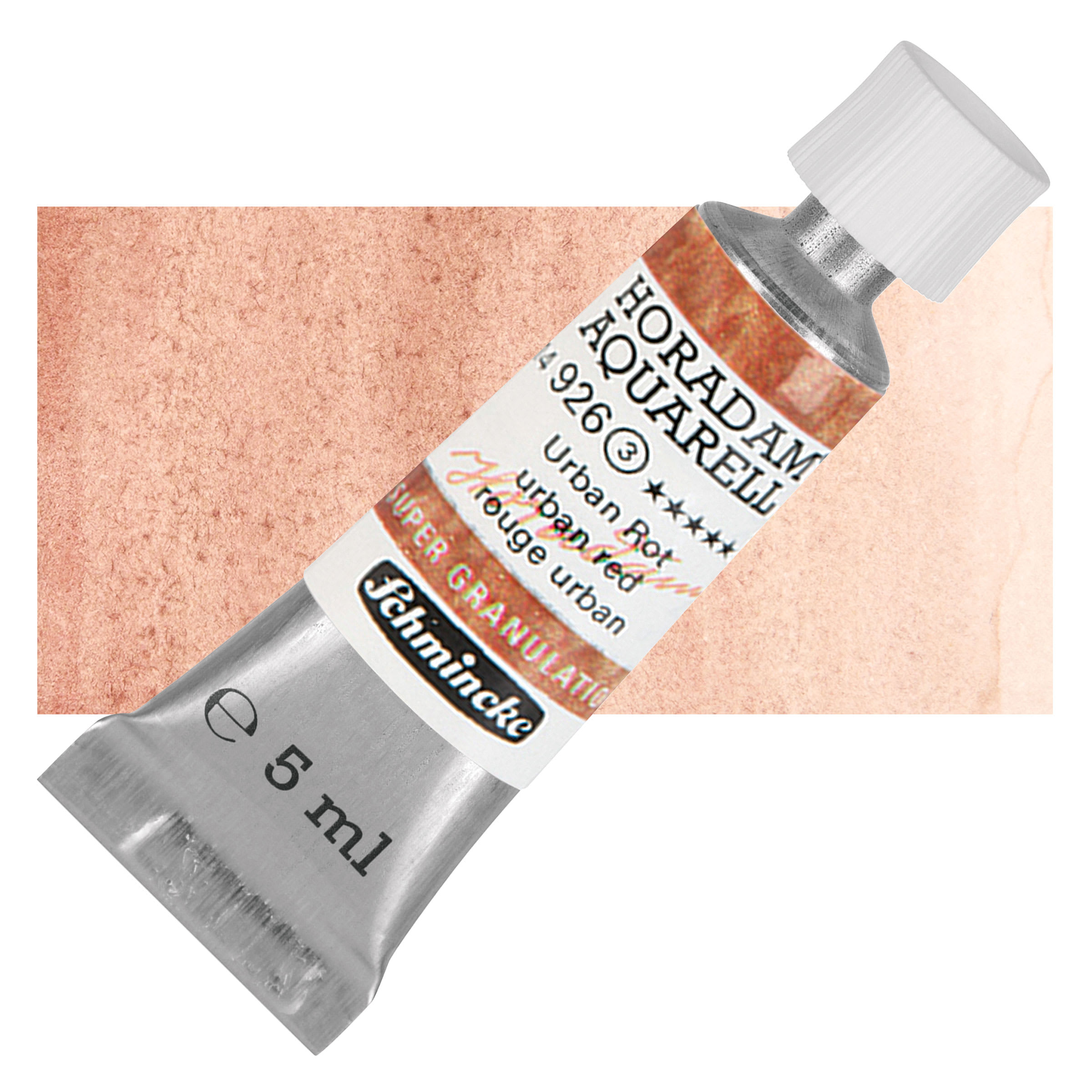 Schmincke Horadam Aquarell Artist Watercolor - Urban Red, Supergranulation, 5 ml tube