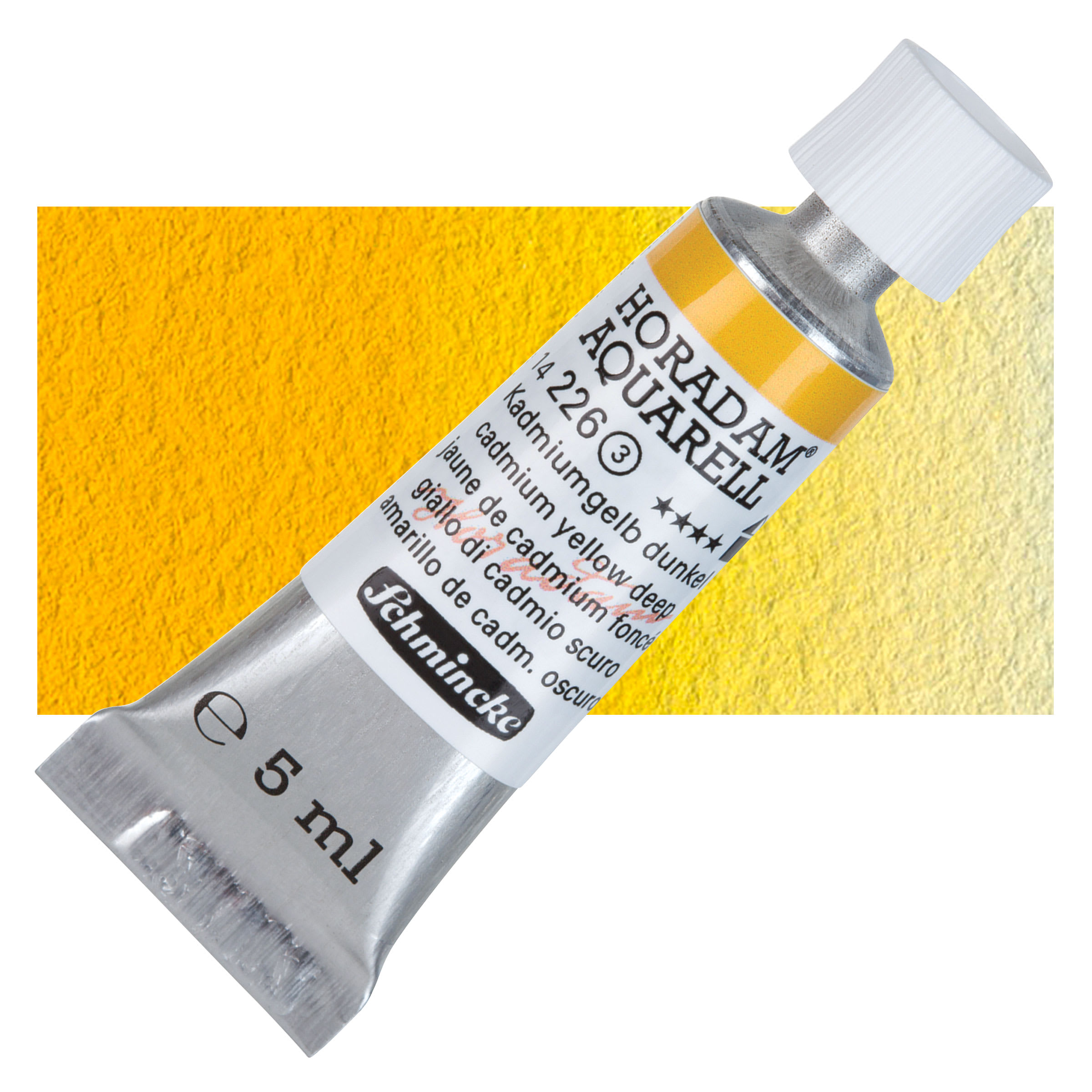 Schmincke Horadam Aquarell Artist Watercolor - Cadmium Yellow Deep, 5 ml tube