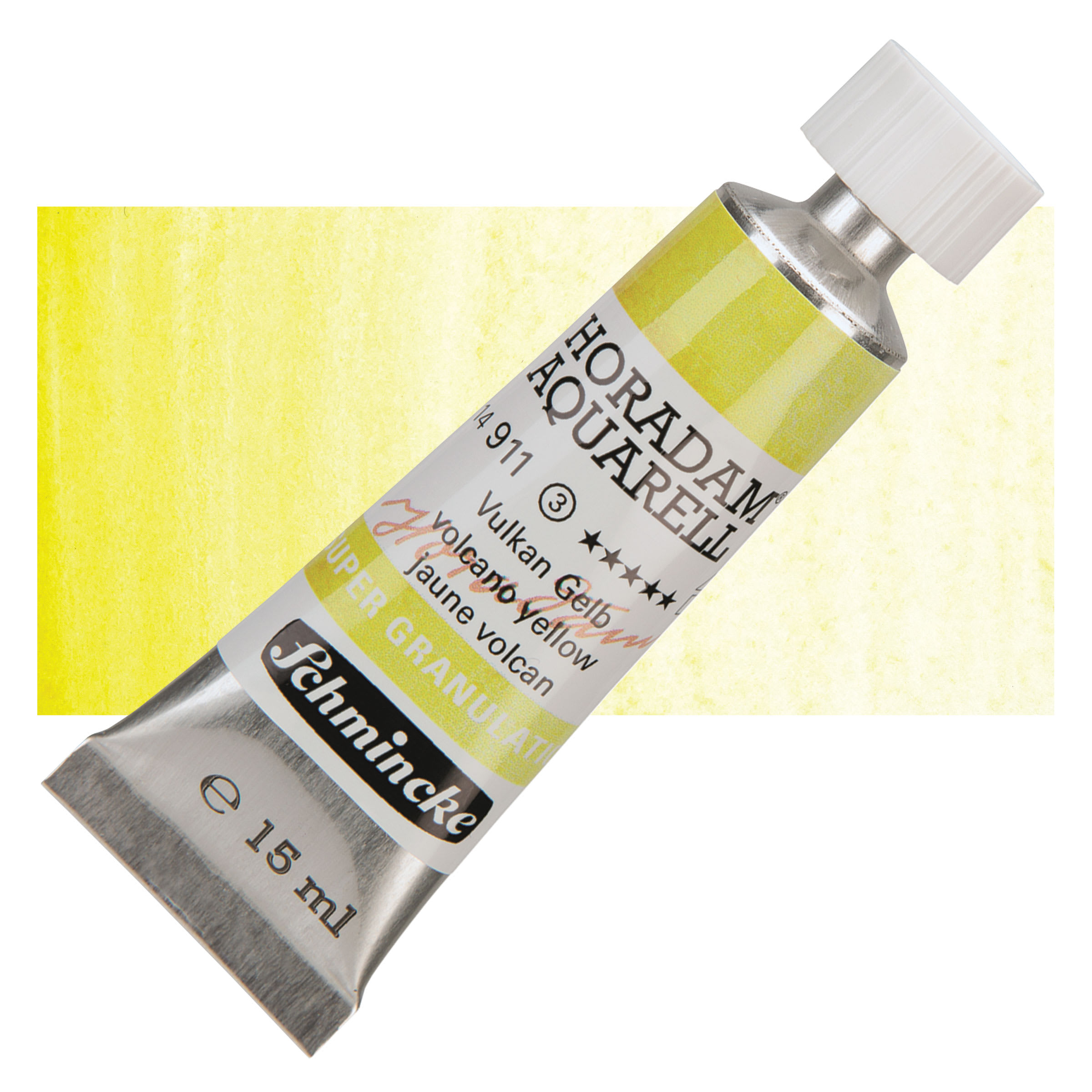 Schmincke Horadam Aquarell Artist Watercolor - Volcano Yellow, Supergranulation, 15 ml, Tube
