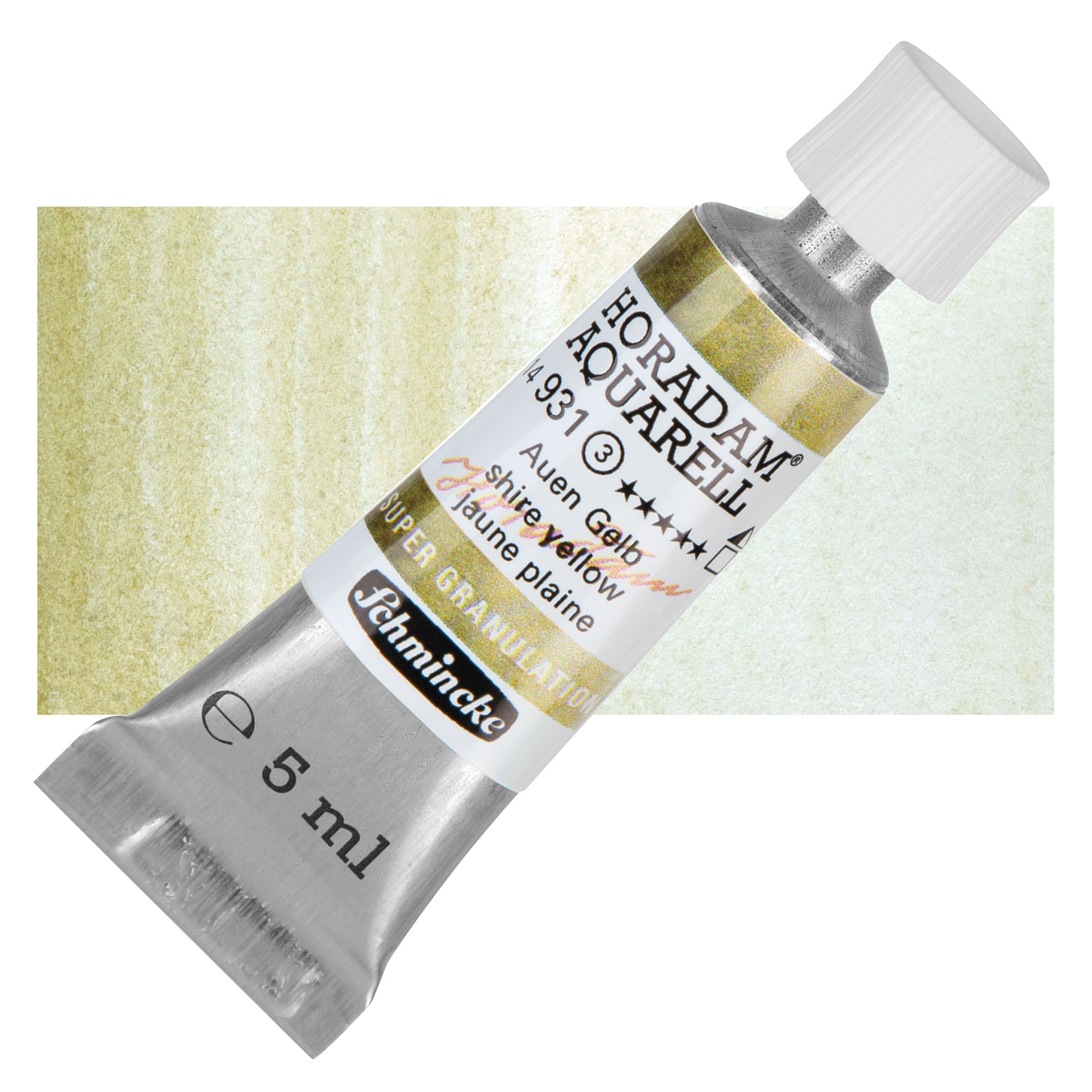 Schmincke Horadam Aquarell Artist Watercolor - Shire Yellow, Supergranulation, 5 ml tube