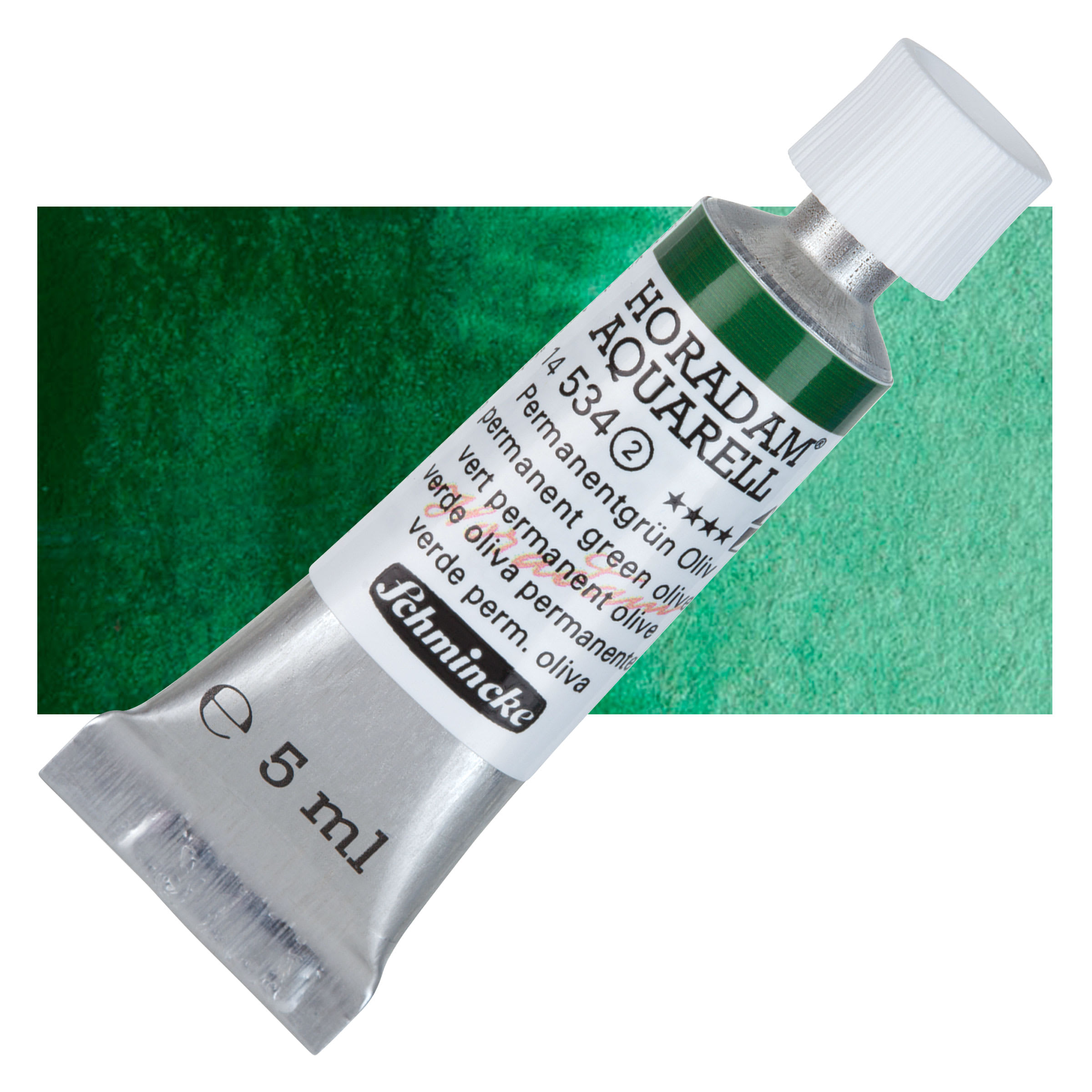 Schmincke Horadam Aquarell Artist Watercolor - Permanent Green Olive, 5 ml tube