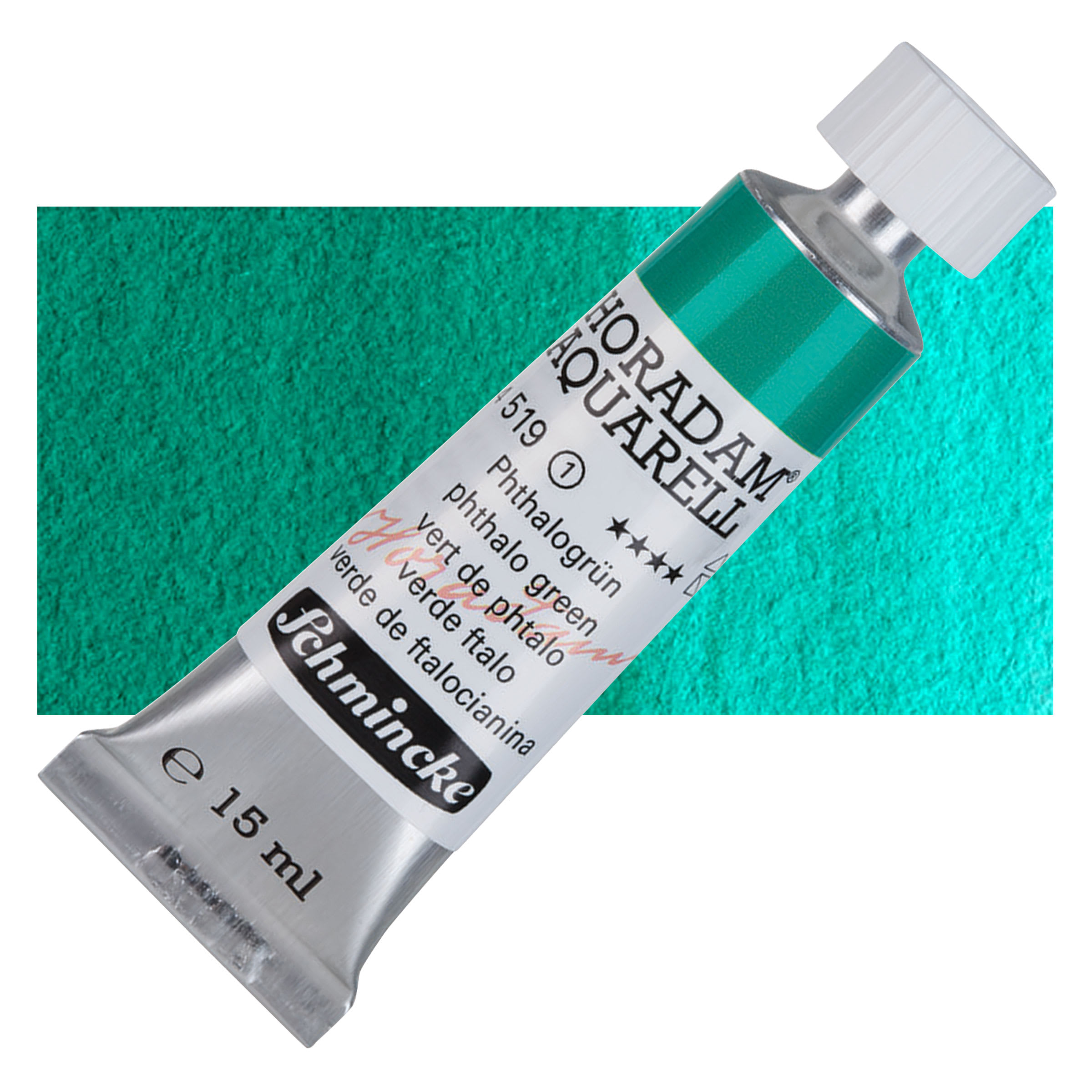 Schmincke Horadam Aquarell Artist Watercolor - Phthalo Green, 15 ml tube