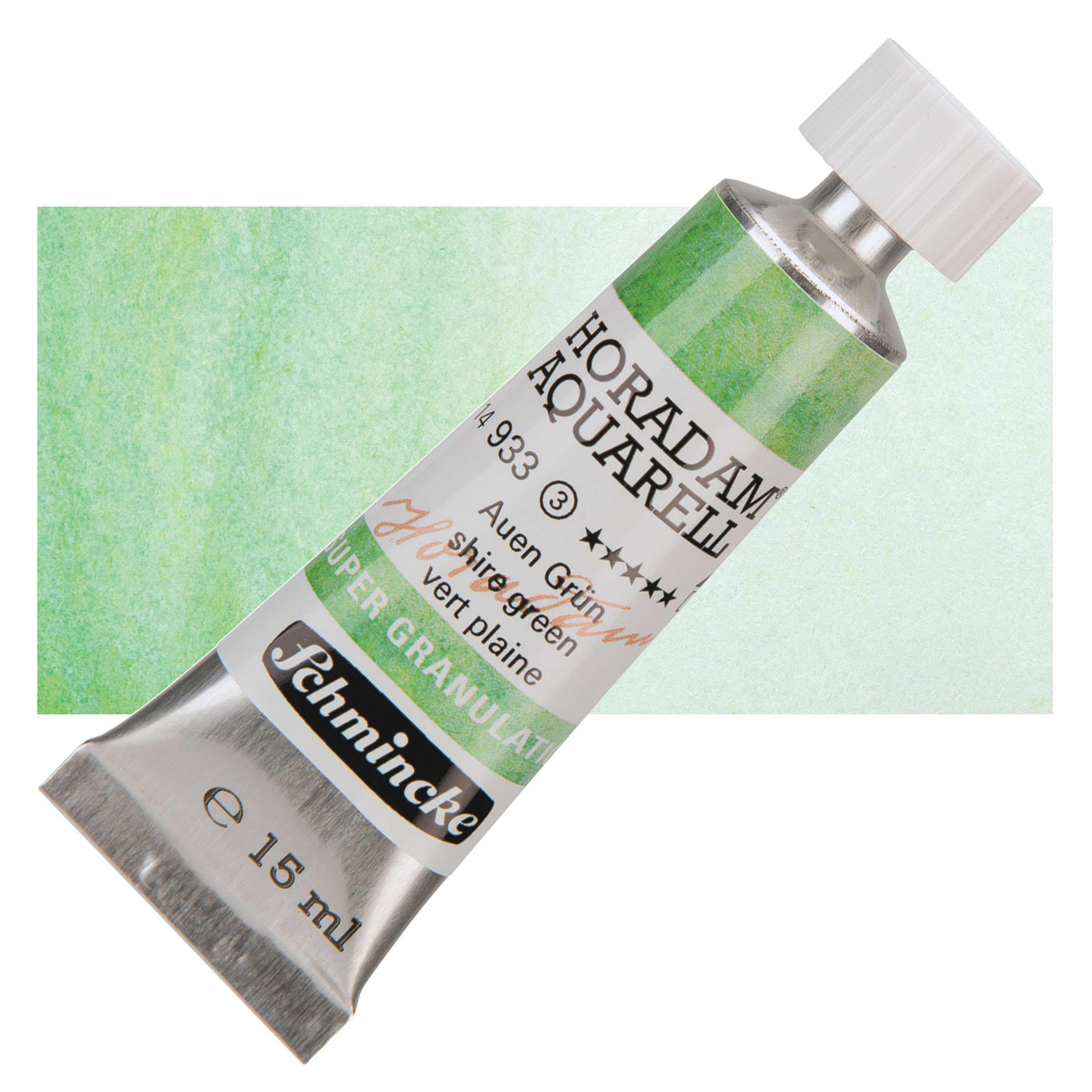 Schmincke Horadam Aquarell Artist Watercolor - Shire Green, Supergranulation, 15 ml, Tube