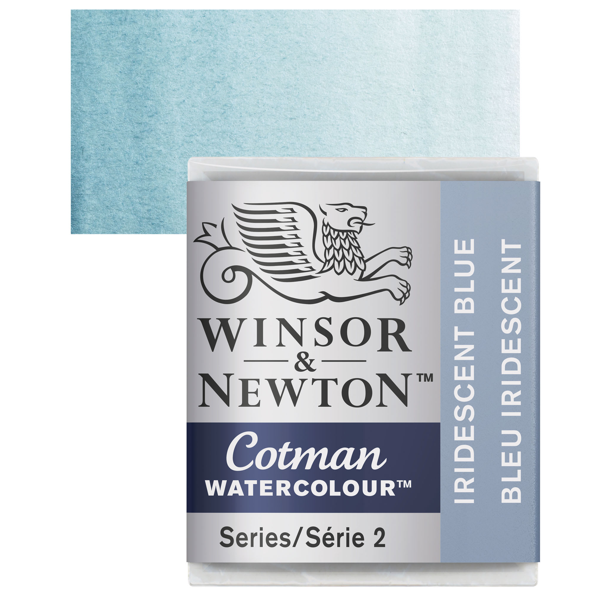 Winsor & Newton Cotman Watercolor - Iridescent Blue, Half Pan
