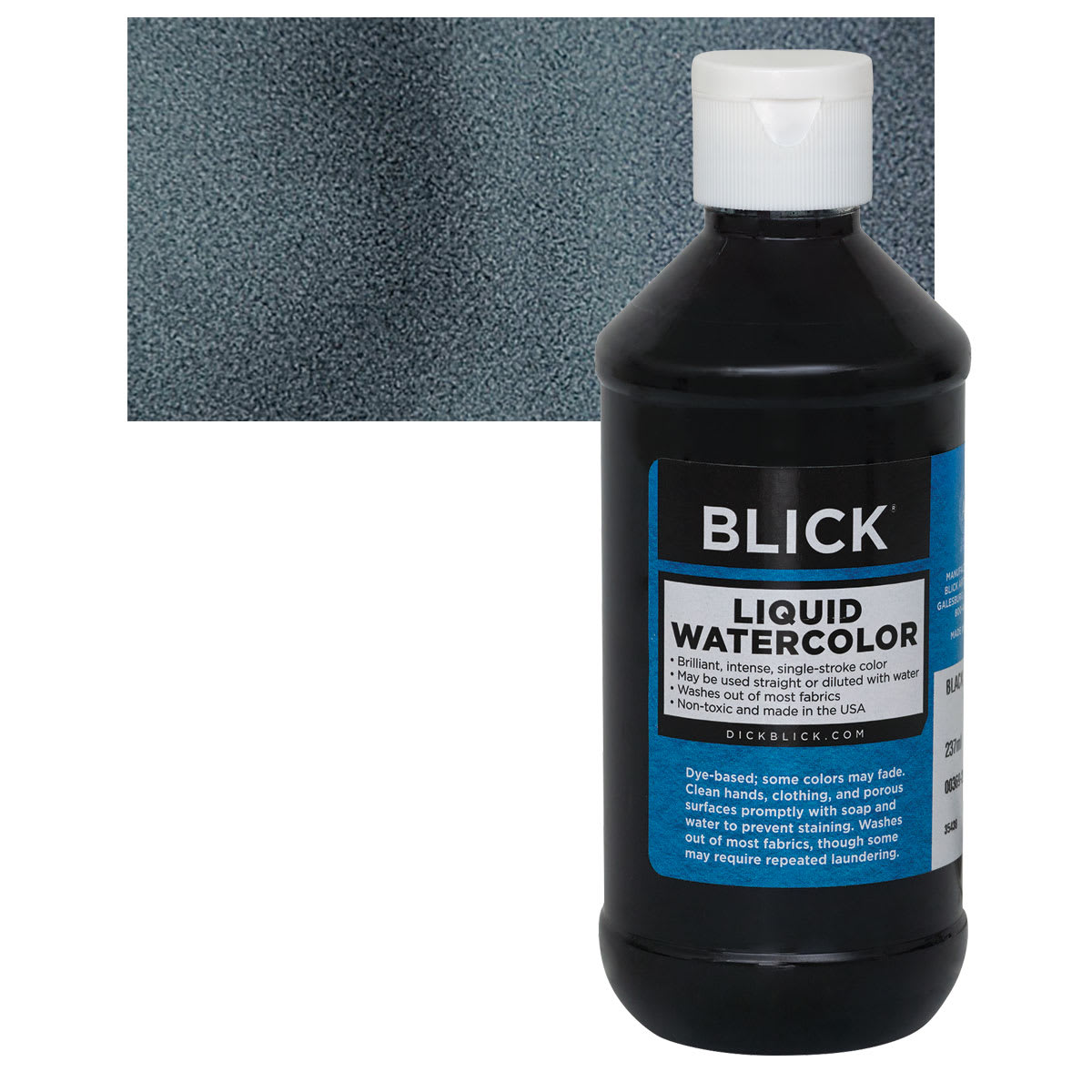 Blick Liquid Watercolor - Black, 8 oz bottle