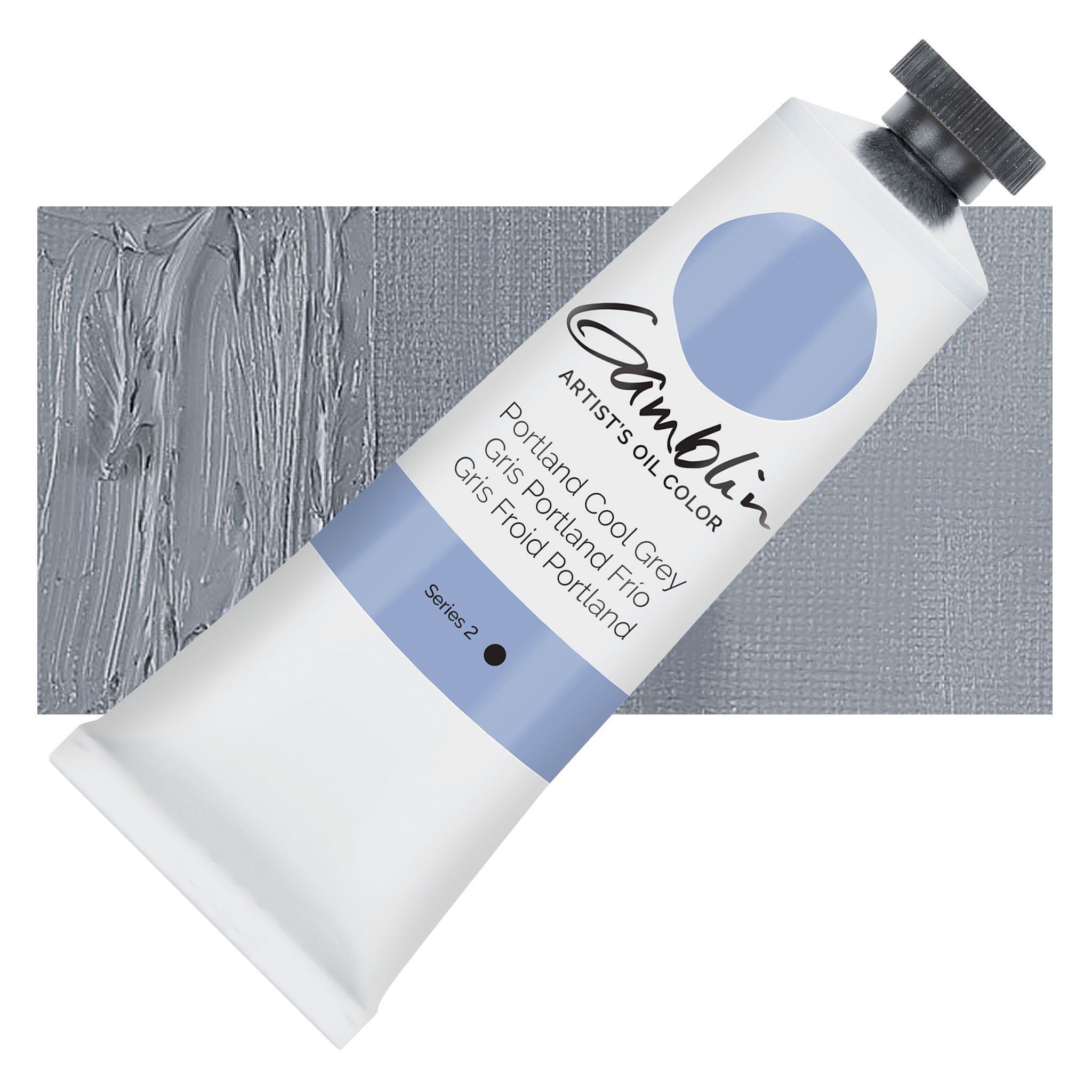 Gamblin Artist Grade Oil Colors, 37 ml Paint in Portland Cool Grey
