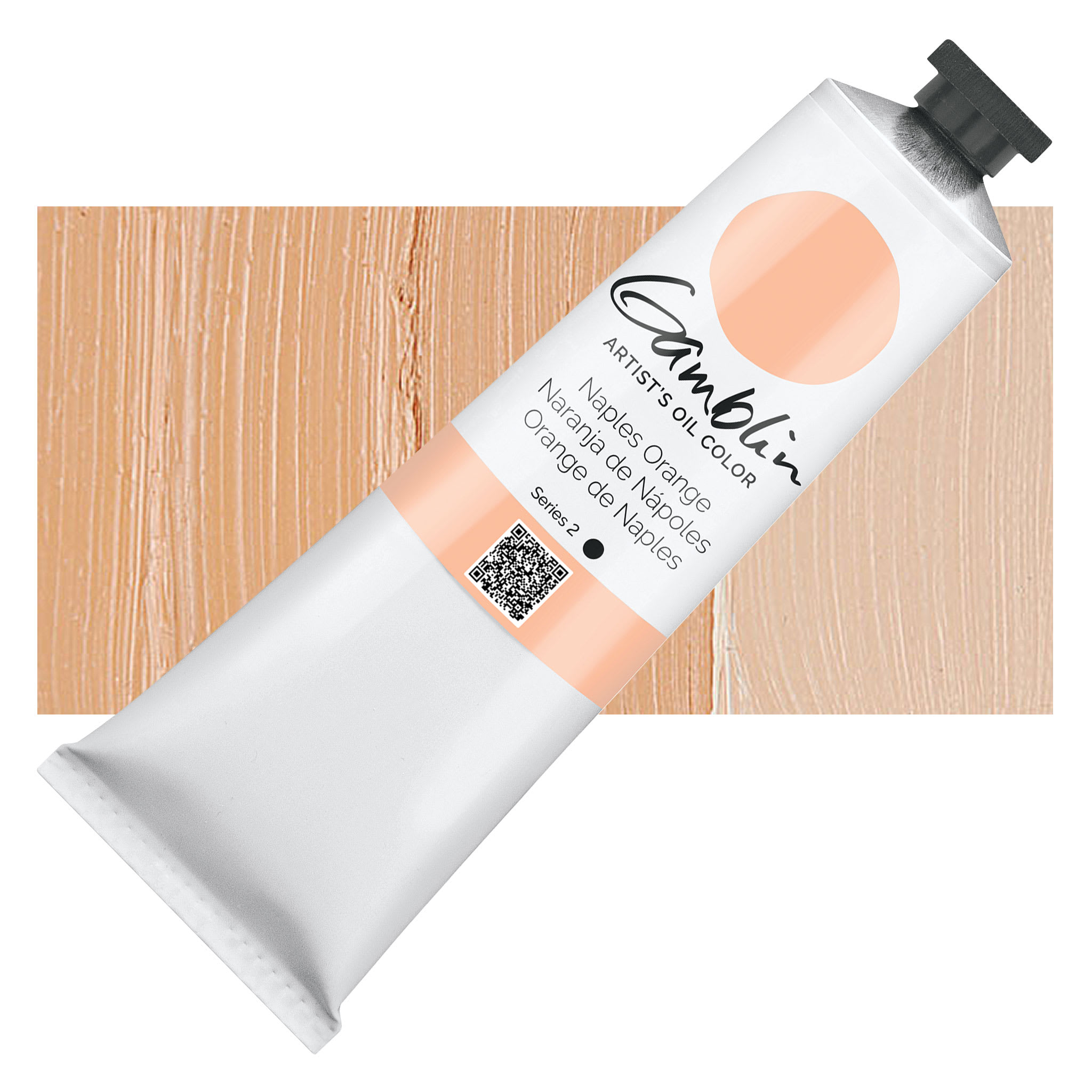 Gamblin Artist's Oil Color - Naples Orange, 150 ml tube