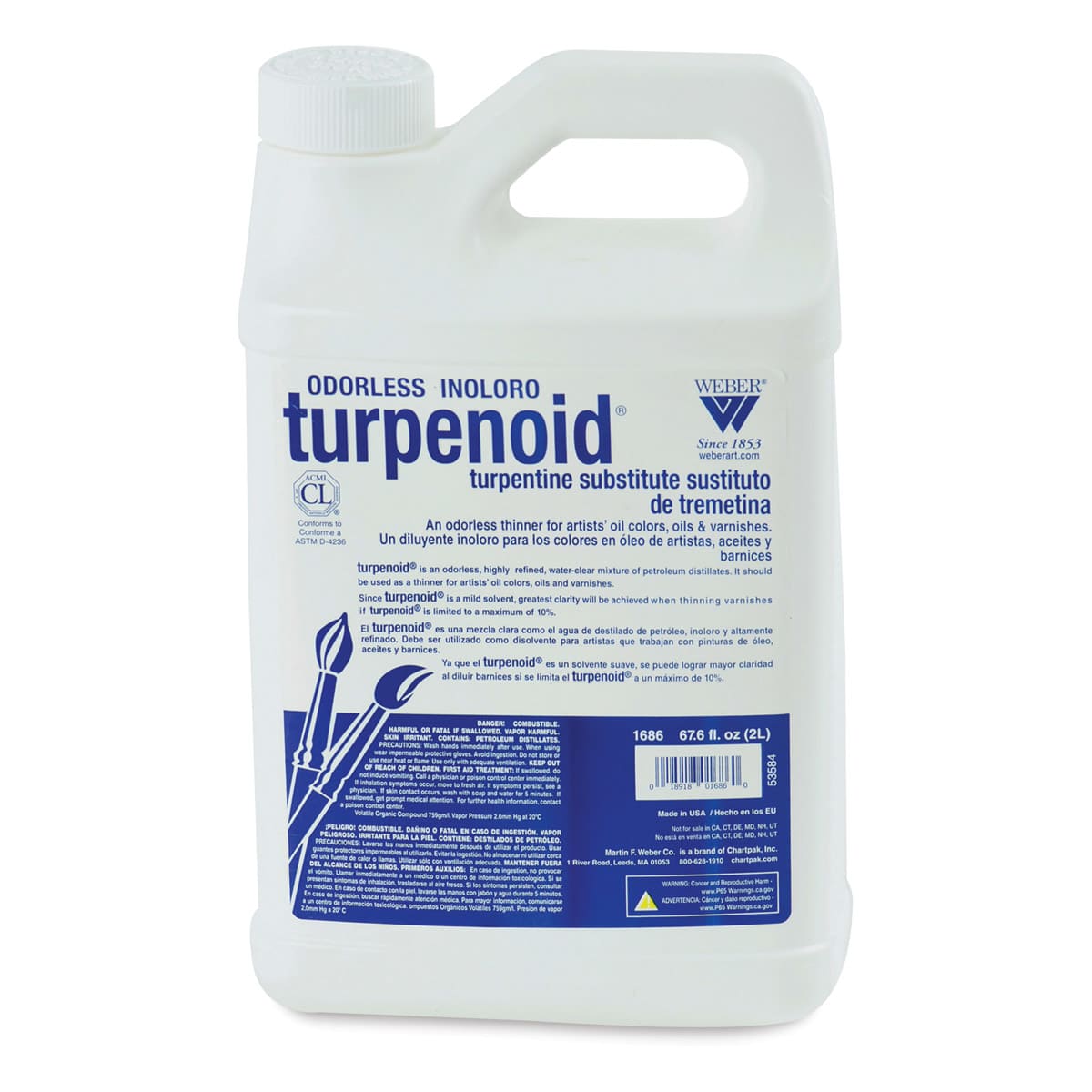 Weber Turpenoid - 2 Liter Plastic Bottle
