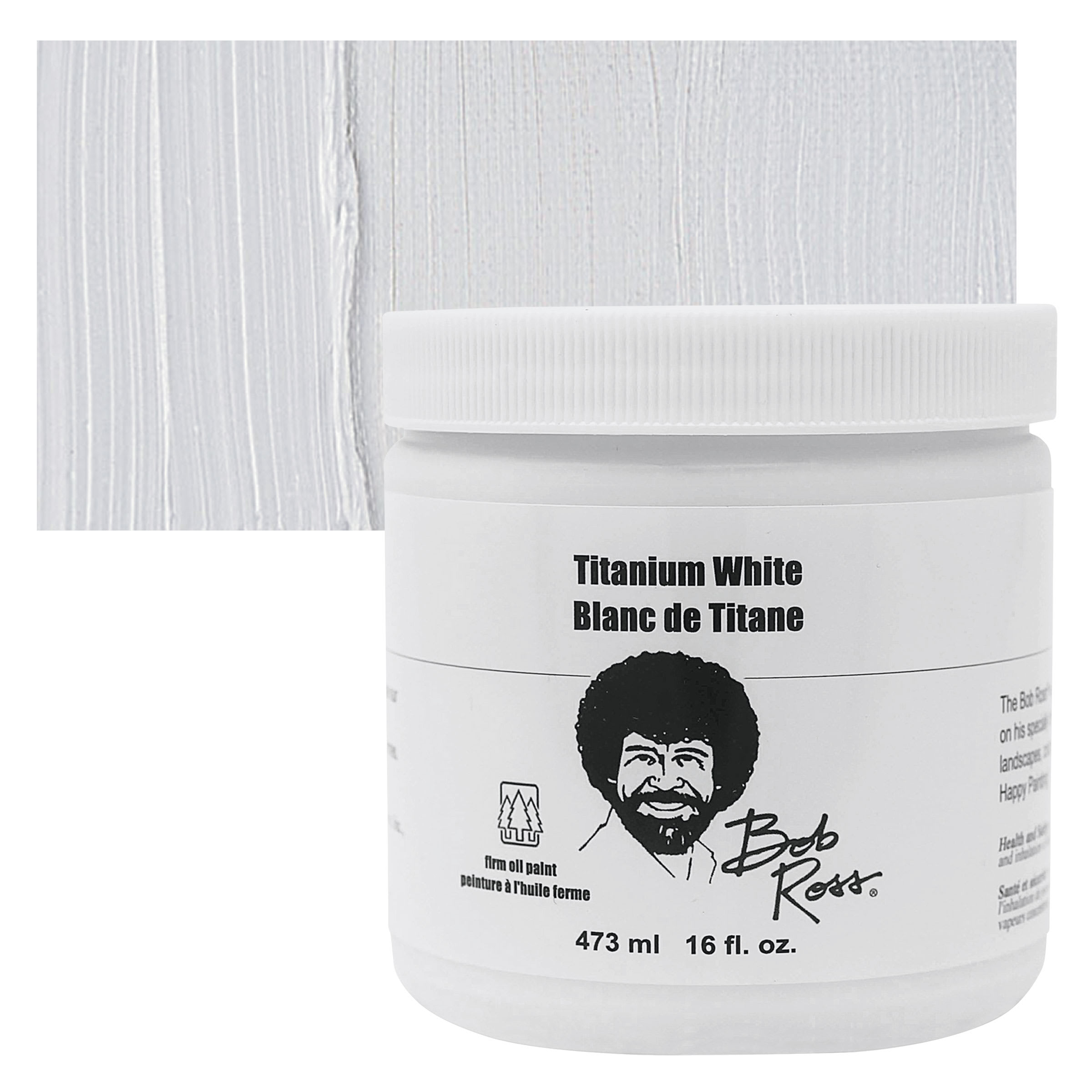Bob Ross Oil Color - Titanium White, 16 oz jar