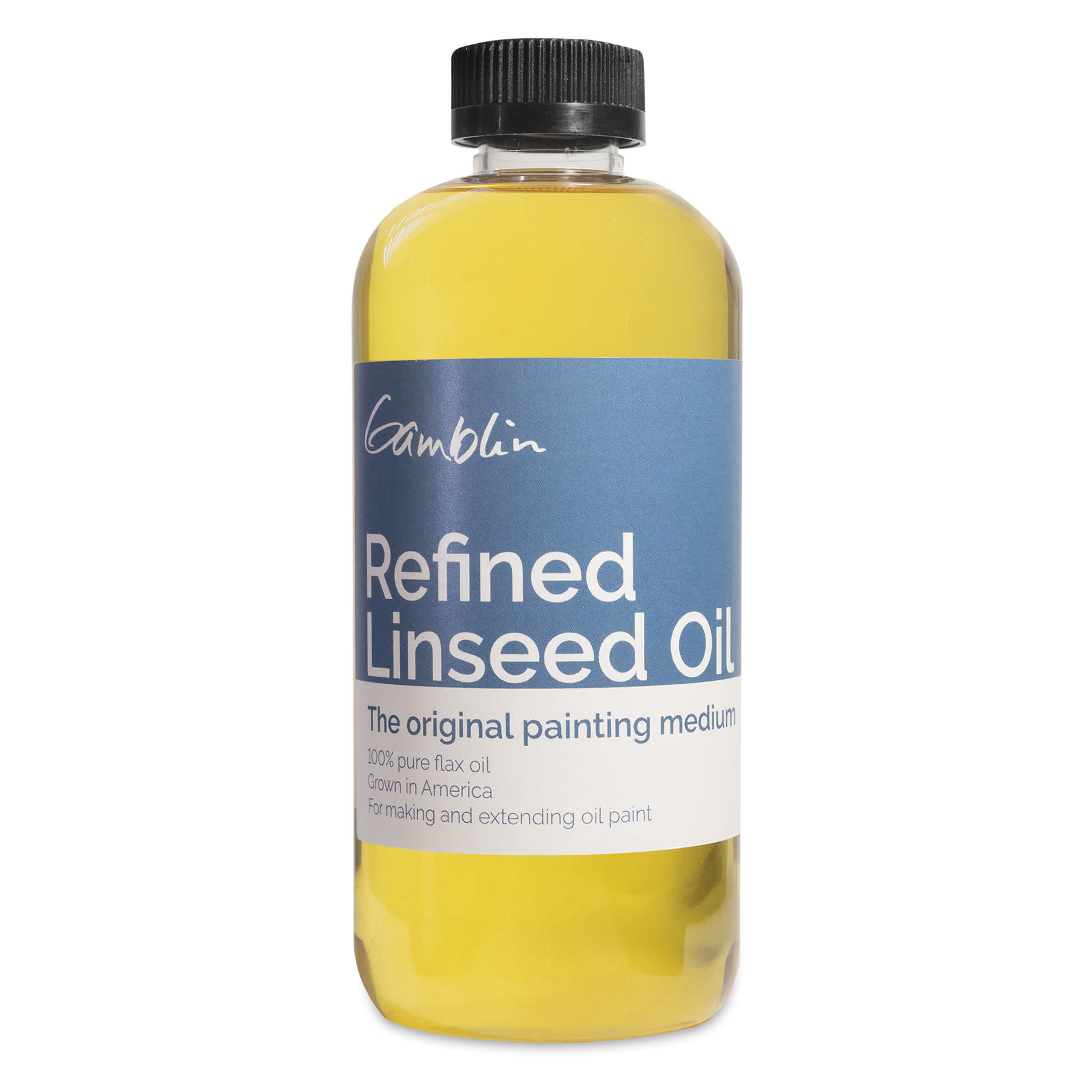 Gamblin Refined Linseed Oil - 16.9 oz bottle