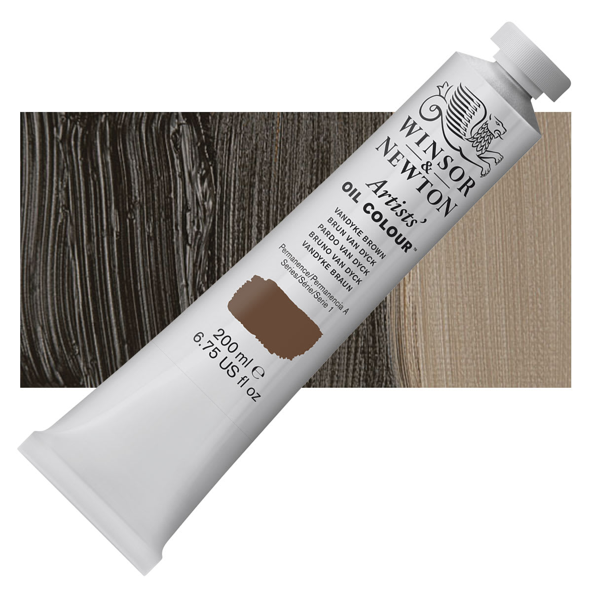Winsor & Newton Artists' Oil Color - Van Dyke Brown, 200 ml, tube