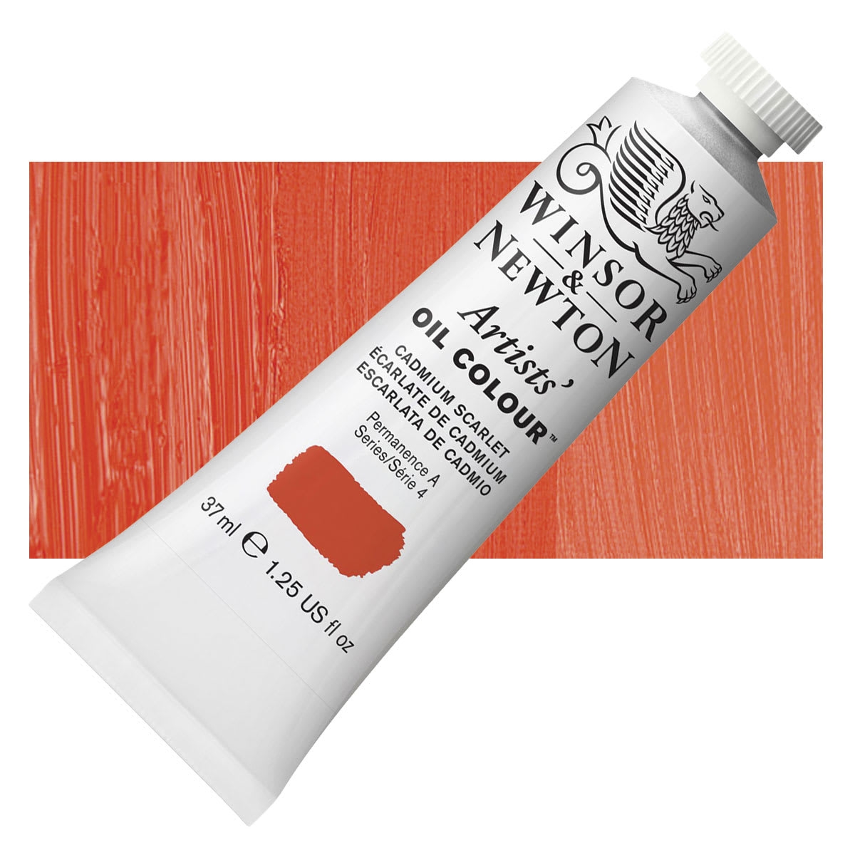 Winsor & Newton Artists' Oil Color - Cadmium Scarlet, 37 ml tube
