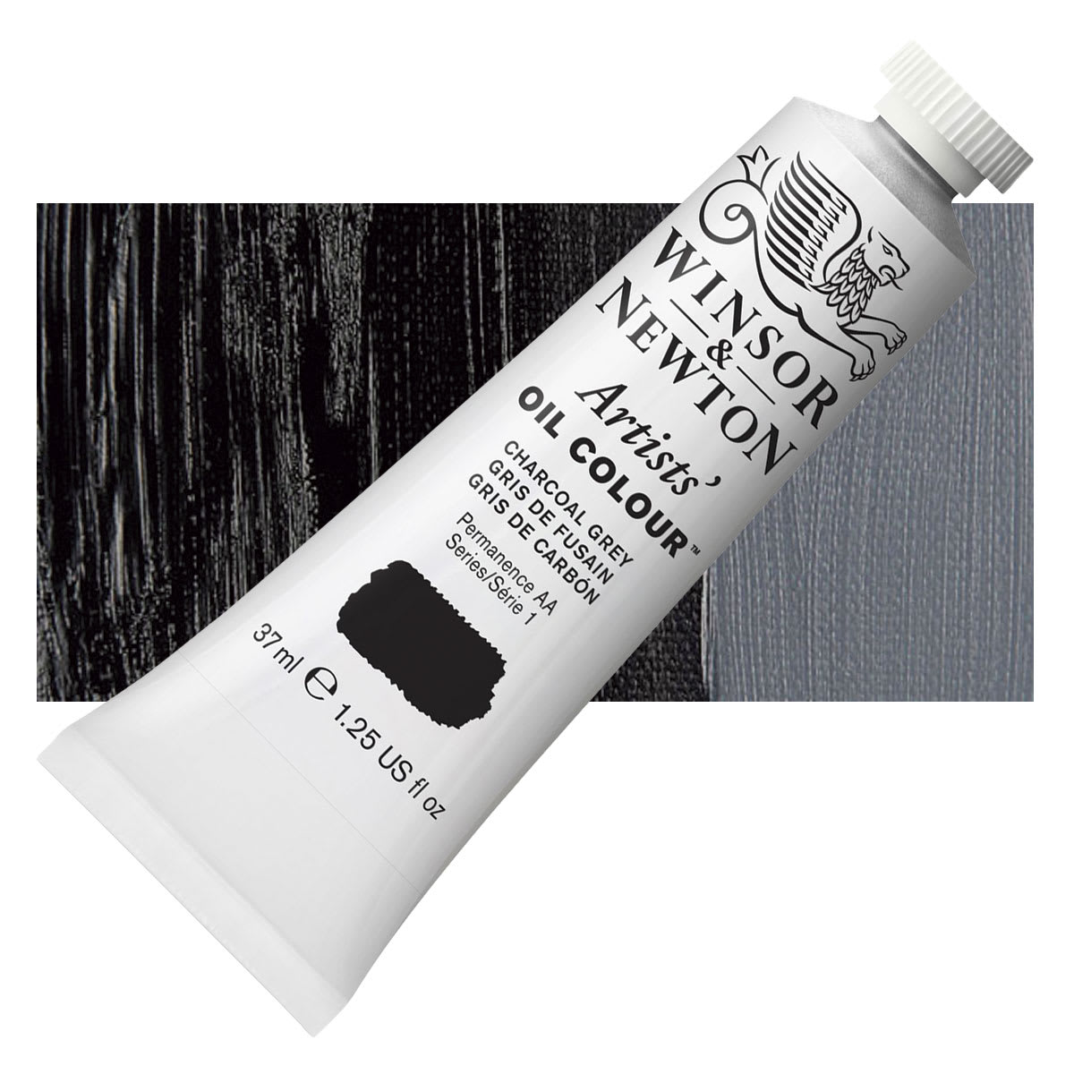 Winsor & Newton Artists' Oil Color - Charcoal Gray, 37 ml tube