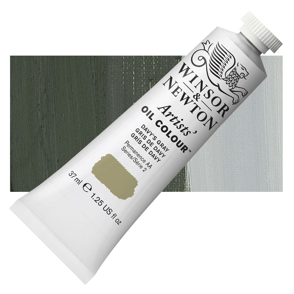 Winsor & Newton Artists' Oil Color - Davy's Gray, 37 ml tube