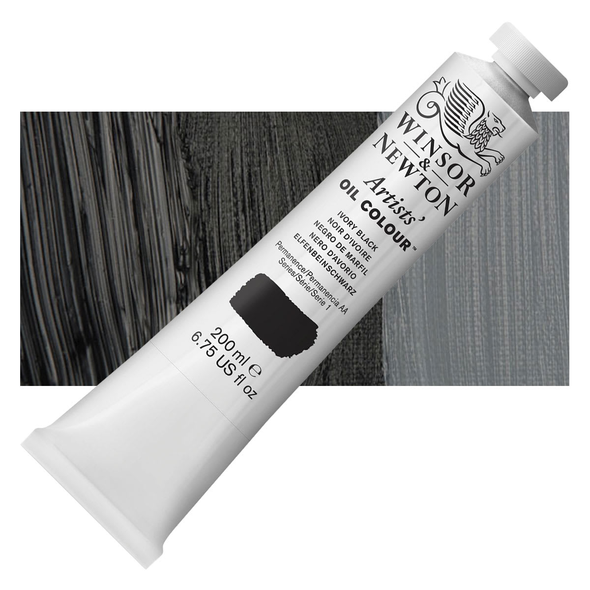 Winsor & Newton Artists' Oil Color - Ivory Black, 200 ml tube