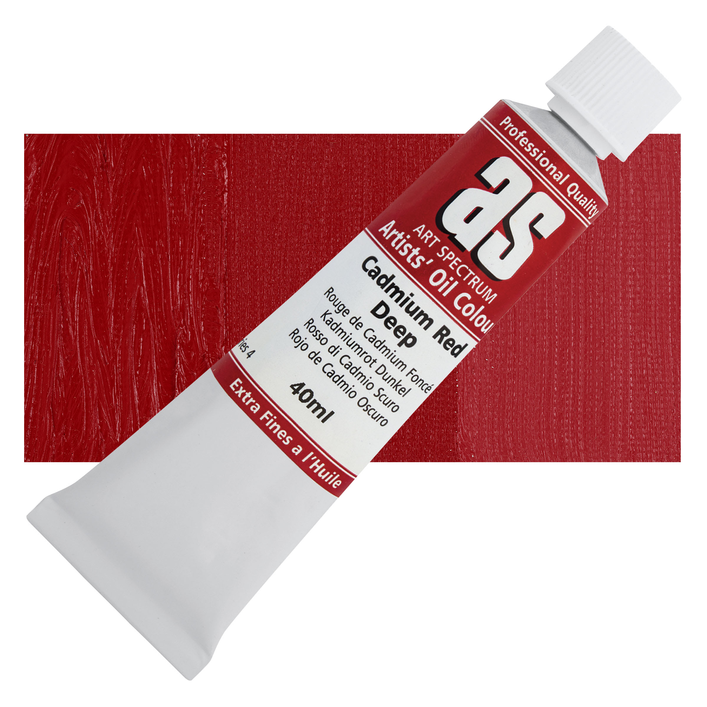 Art Spectrum Artists' Oil Paint - Cadmium Red Deep, 40 ml